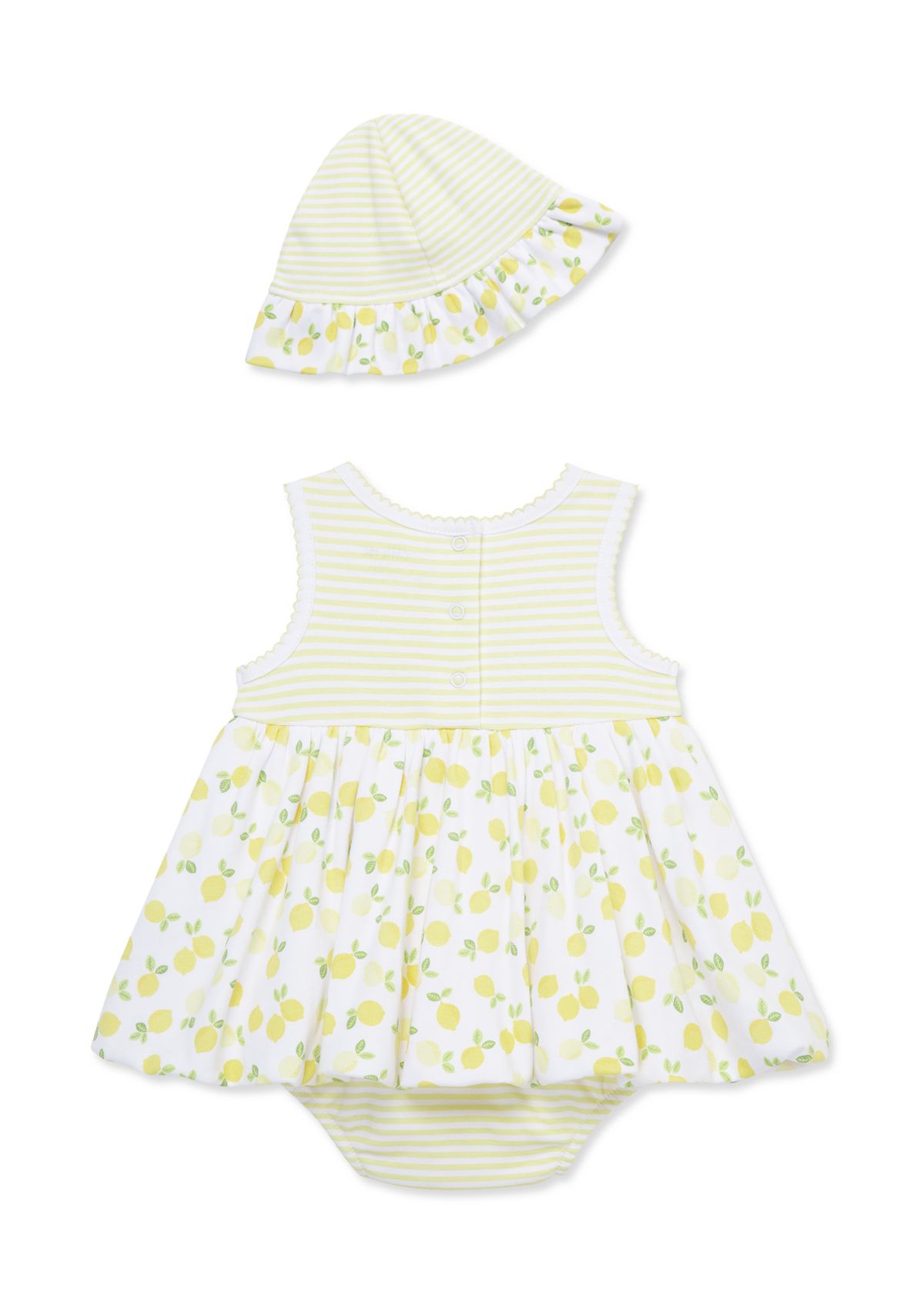 Baby Girls Lemons Popover with Hat