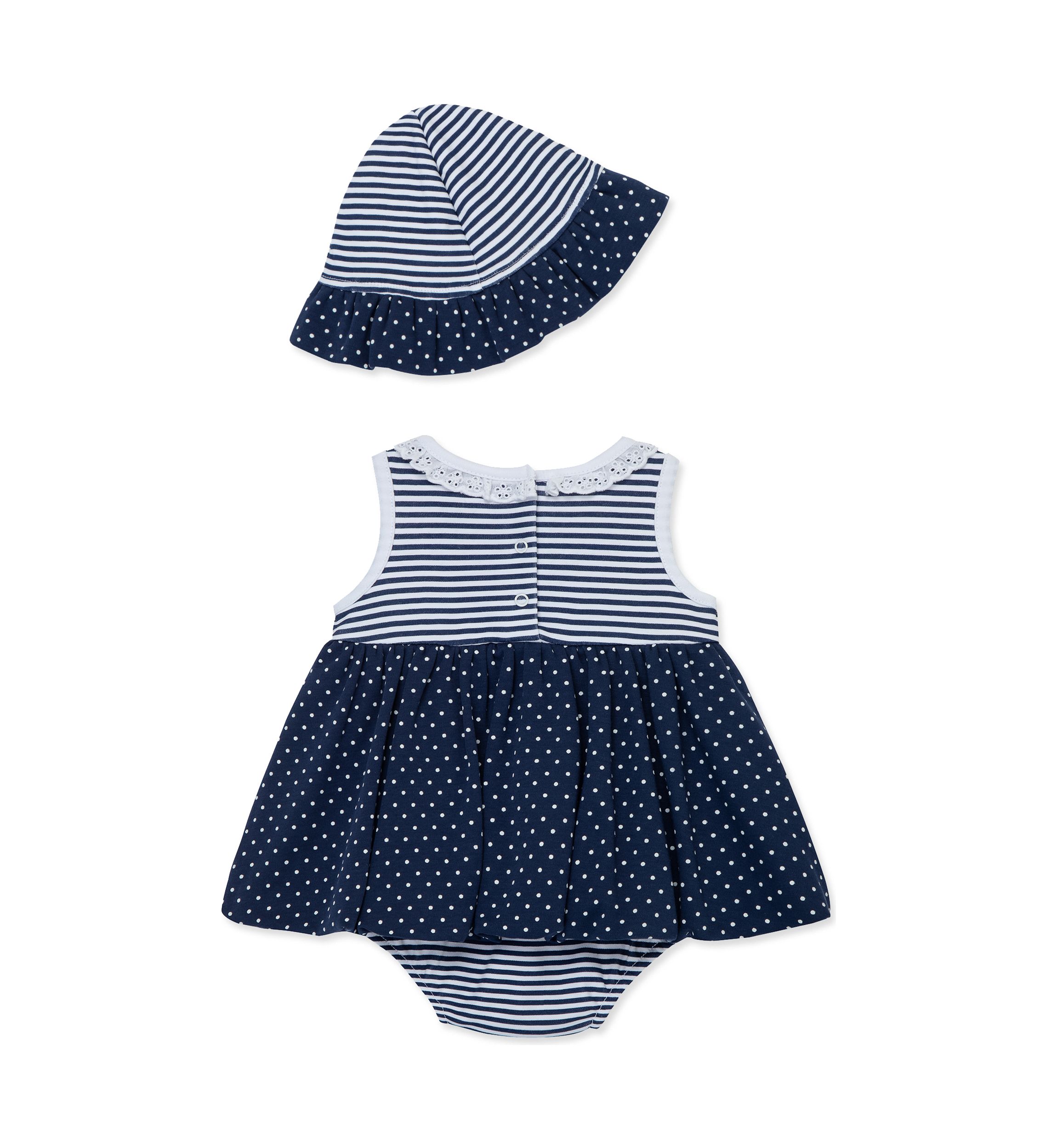 Baby Girls Daisies Popover with Hat