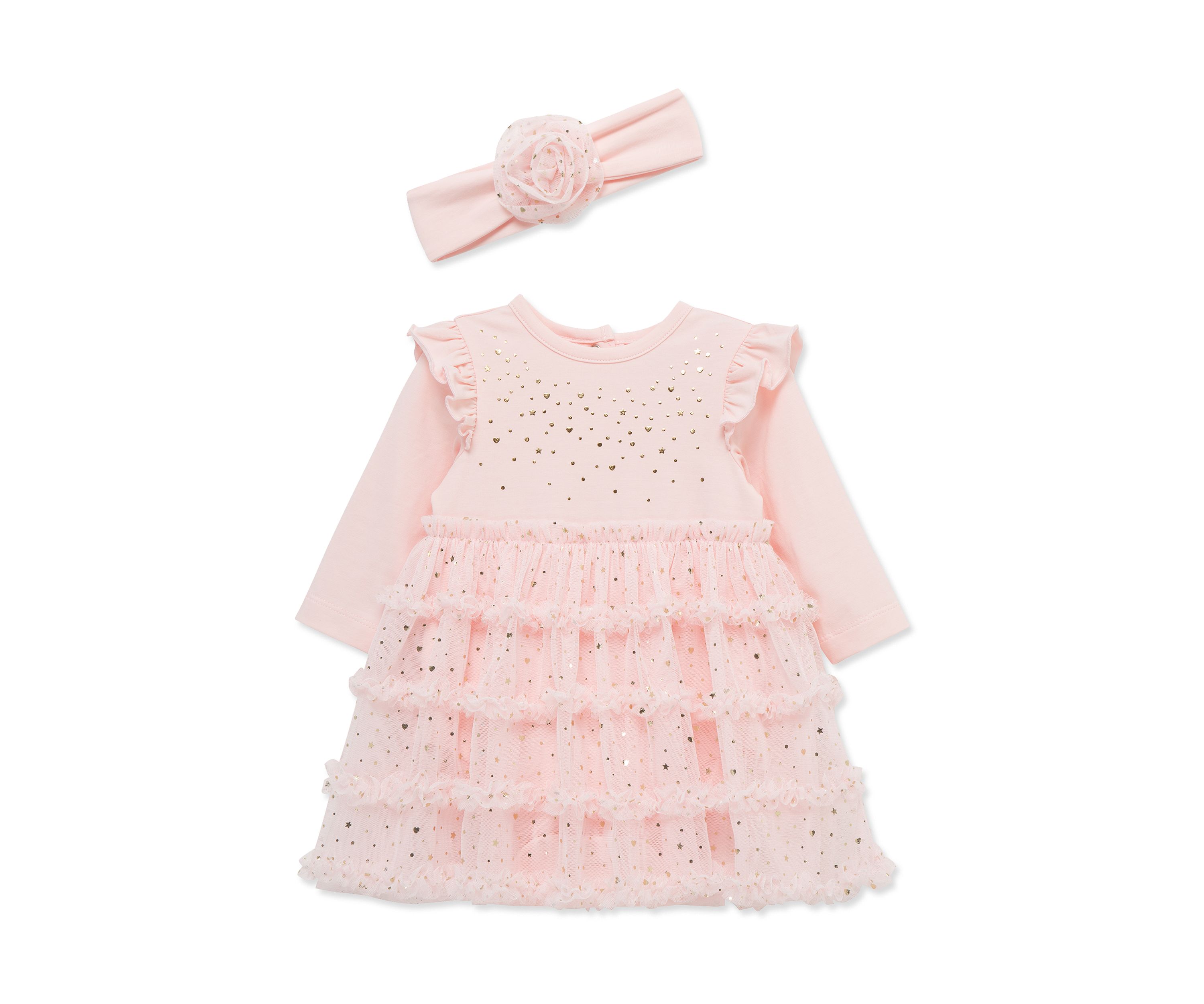 Baby Girls Spray Shine Tutu with Headband