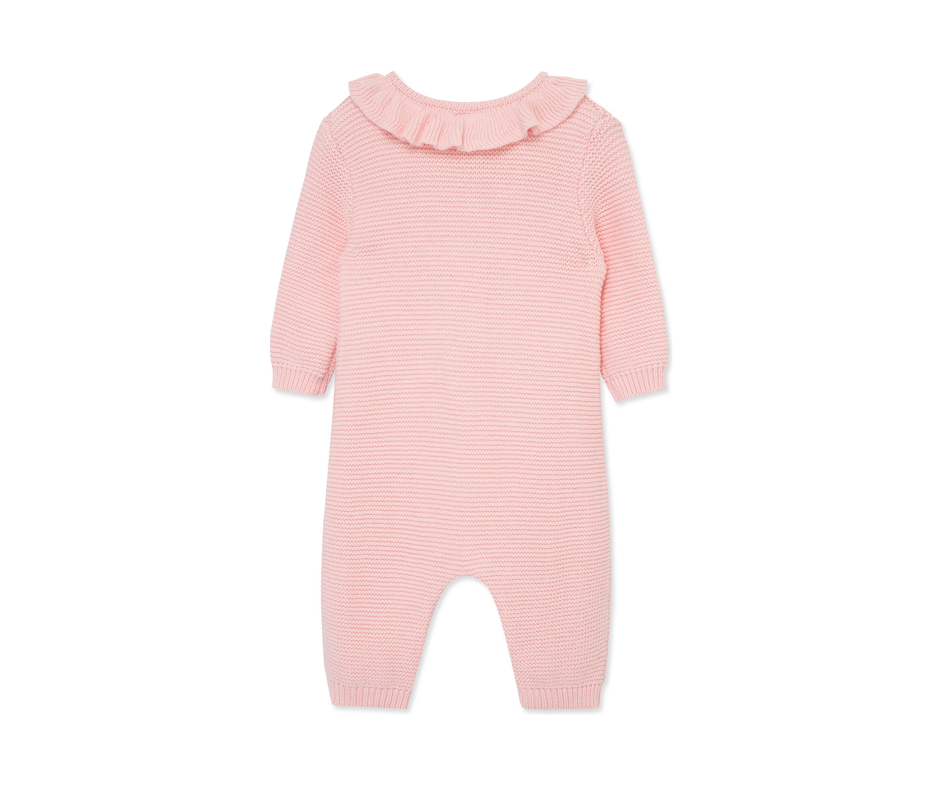 Baby Girls Crochet Coverall