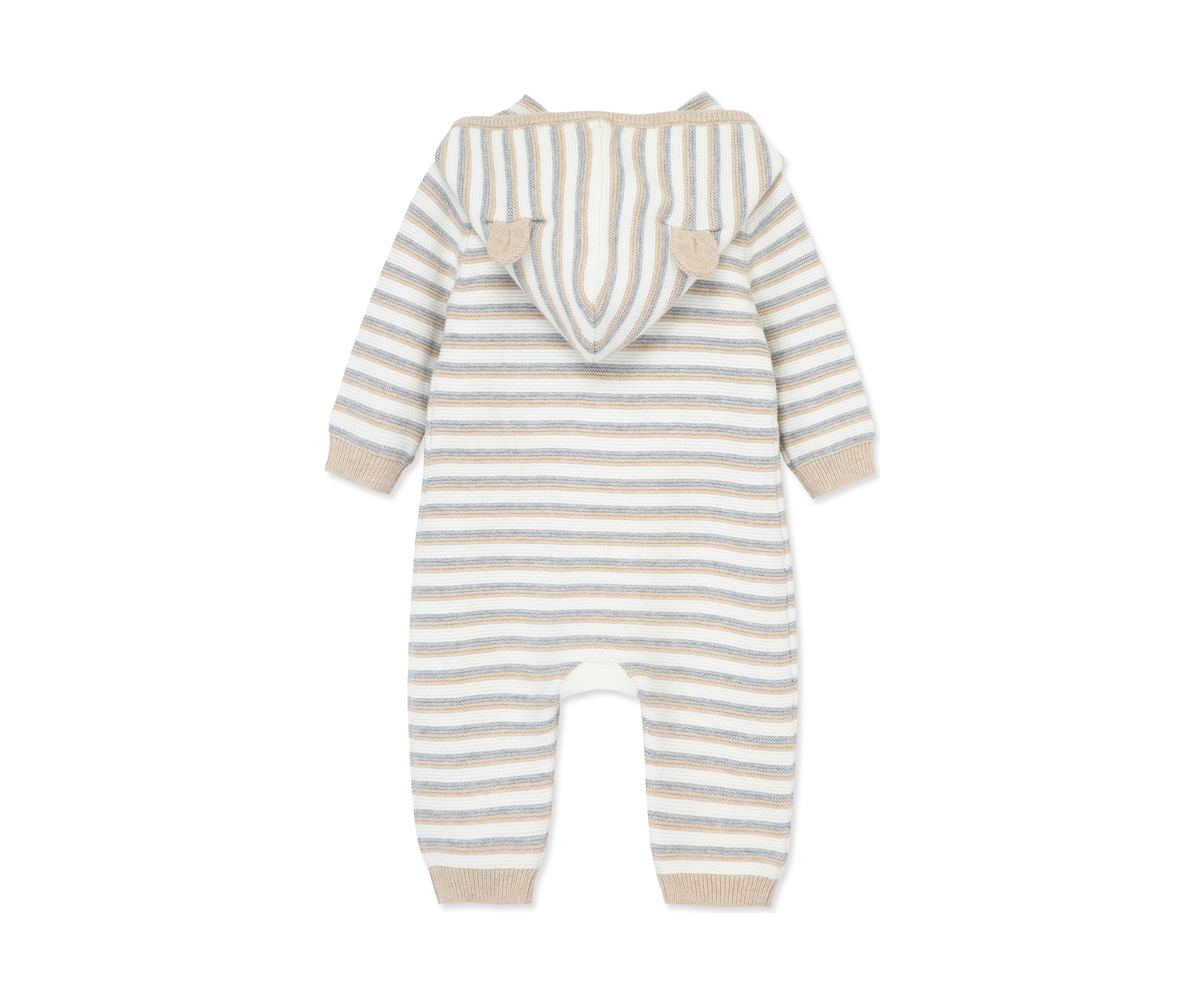 Baby Boys Neutral Striped Coverall