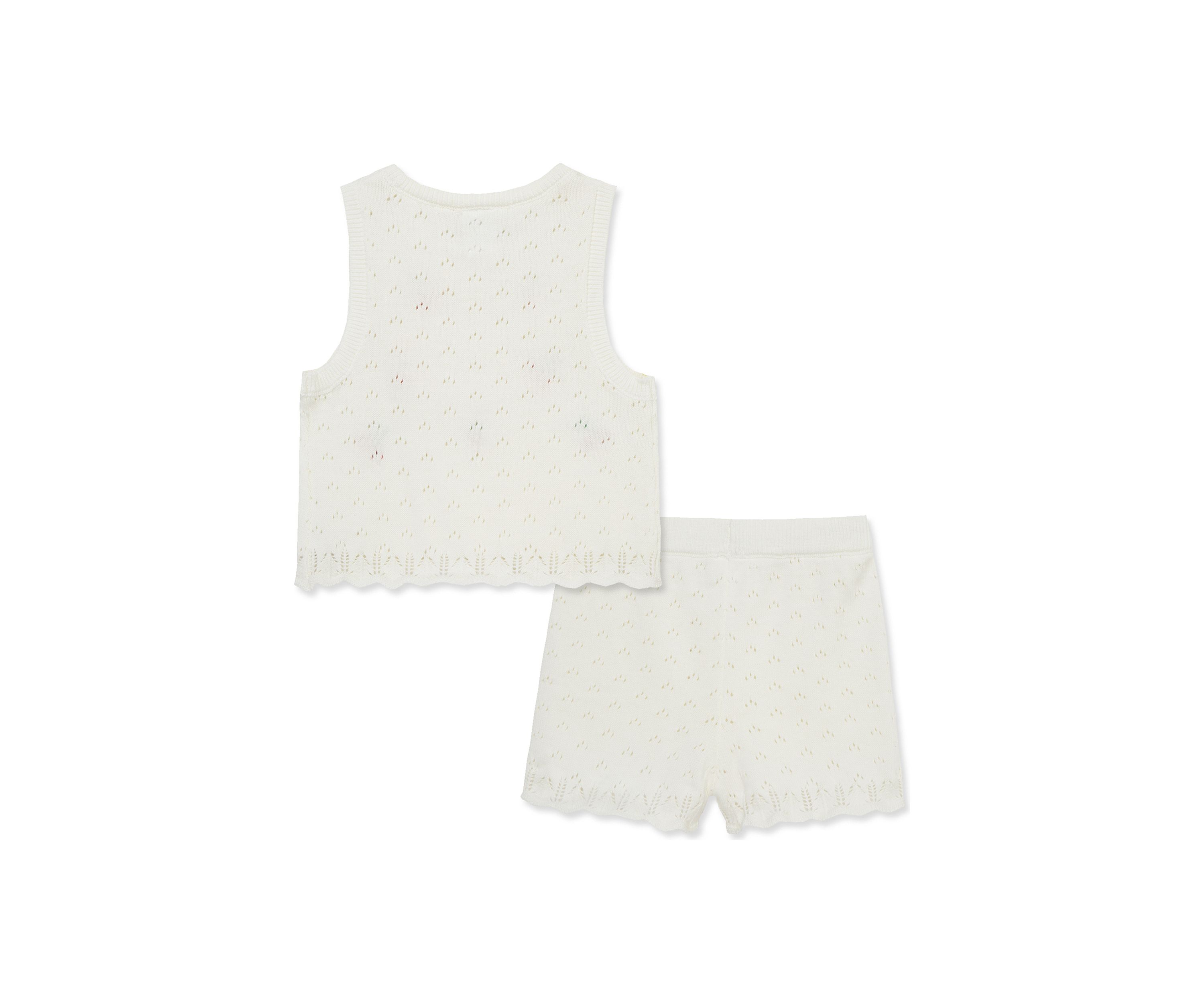 Baby Girls Cherry Pointelle Set