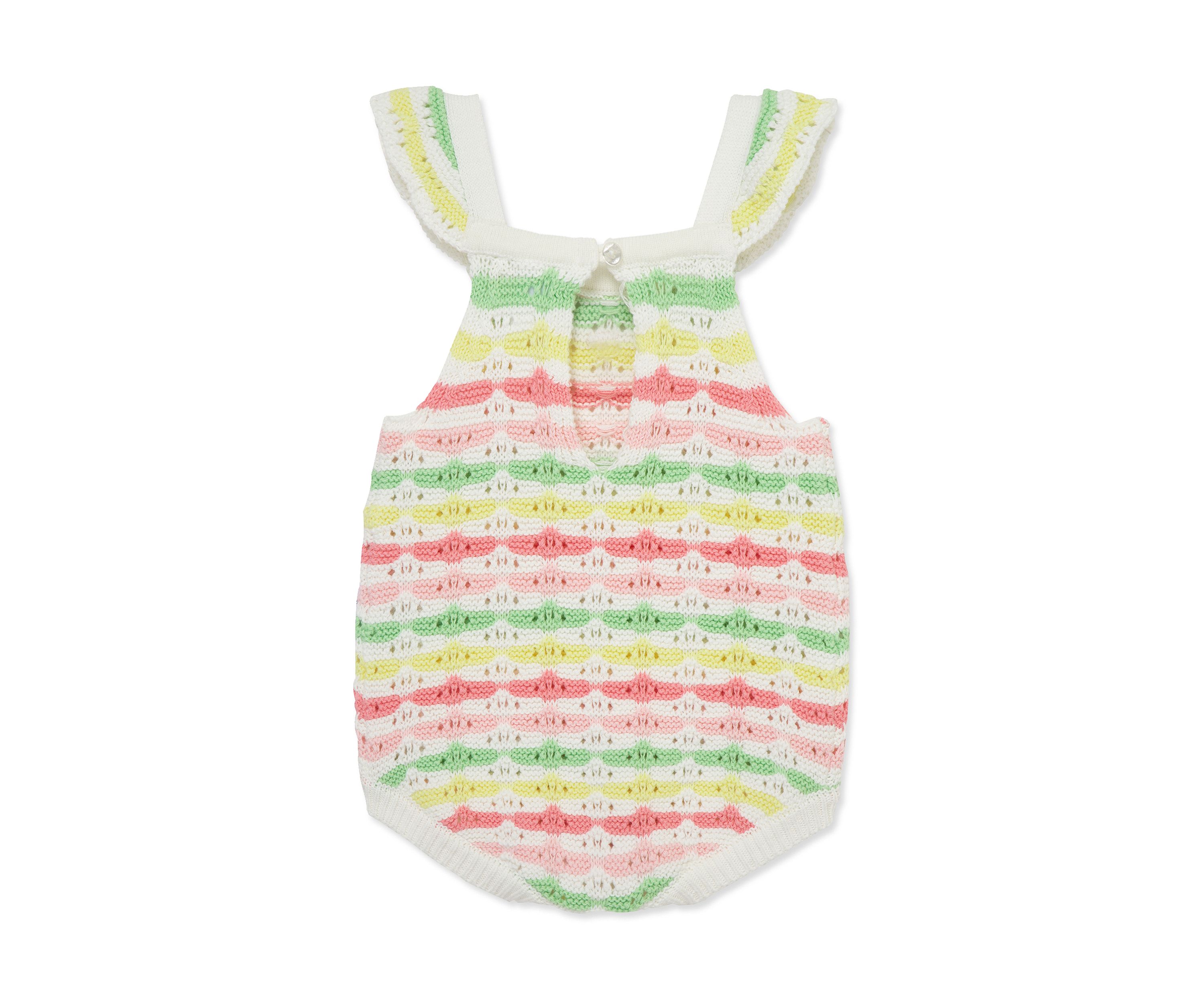 Baby Girls Fun Striped Bubble Bodysuit