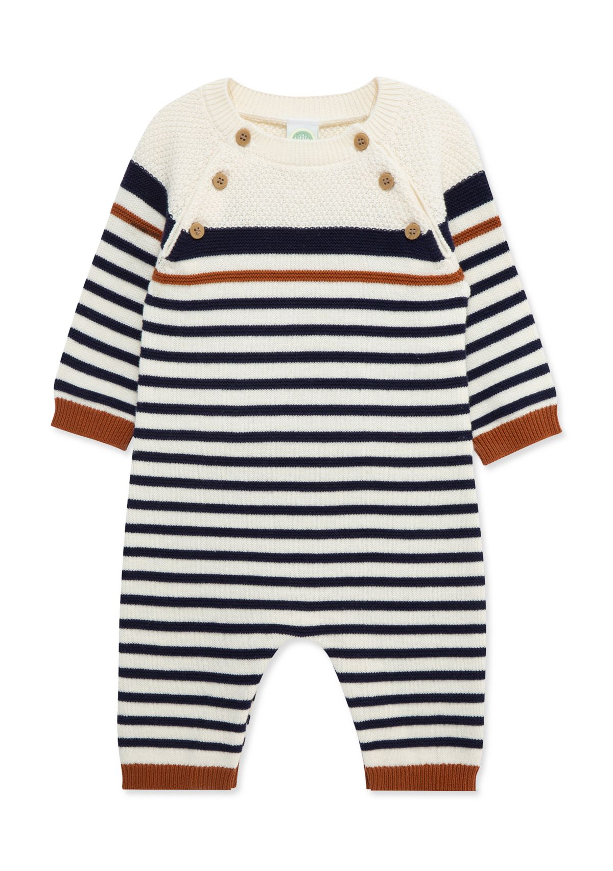 Baby Boys Block Stripe Coverall