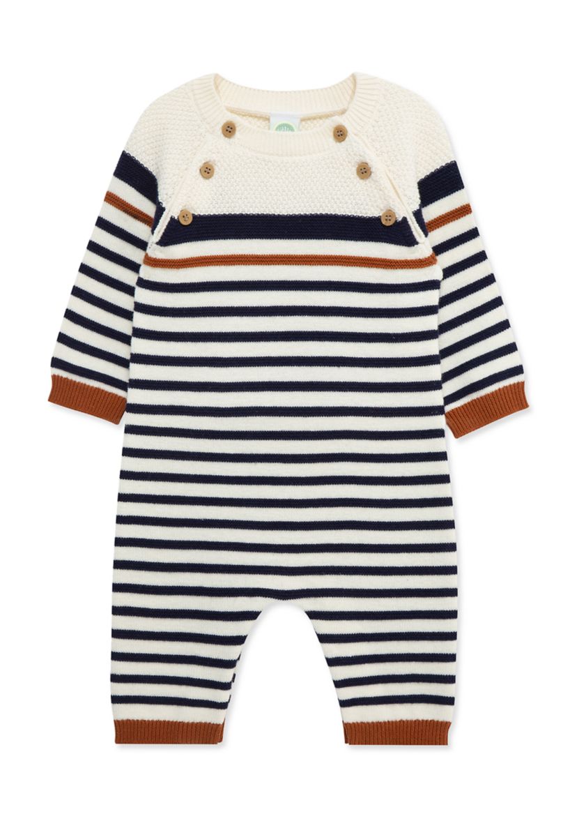 Baby Boys Block Stripe Coverall
