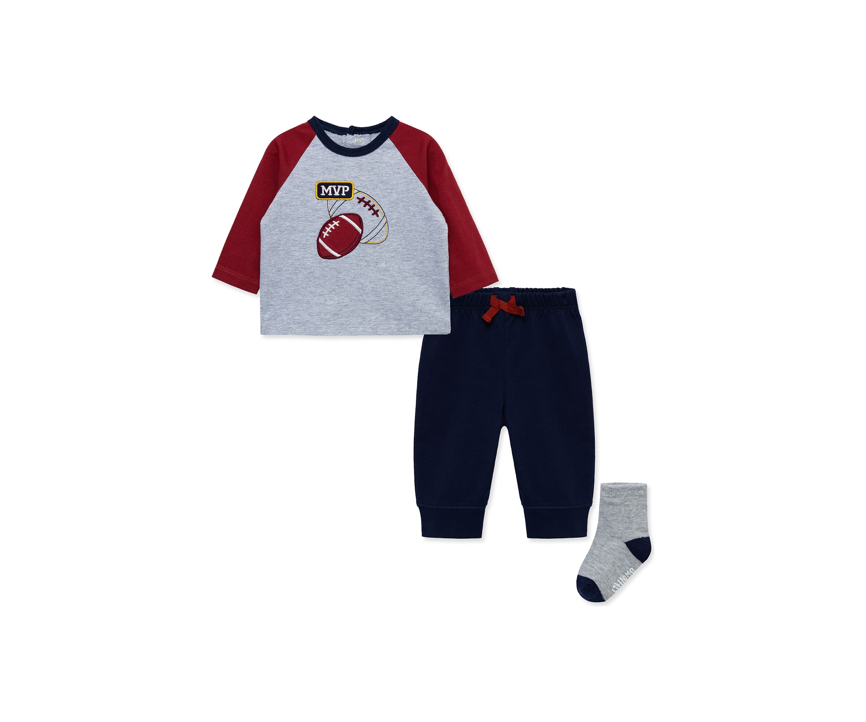 Baby Boys Football Joggers Set with Socks