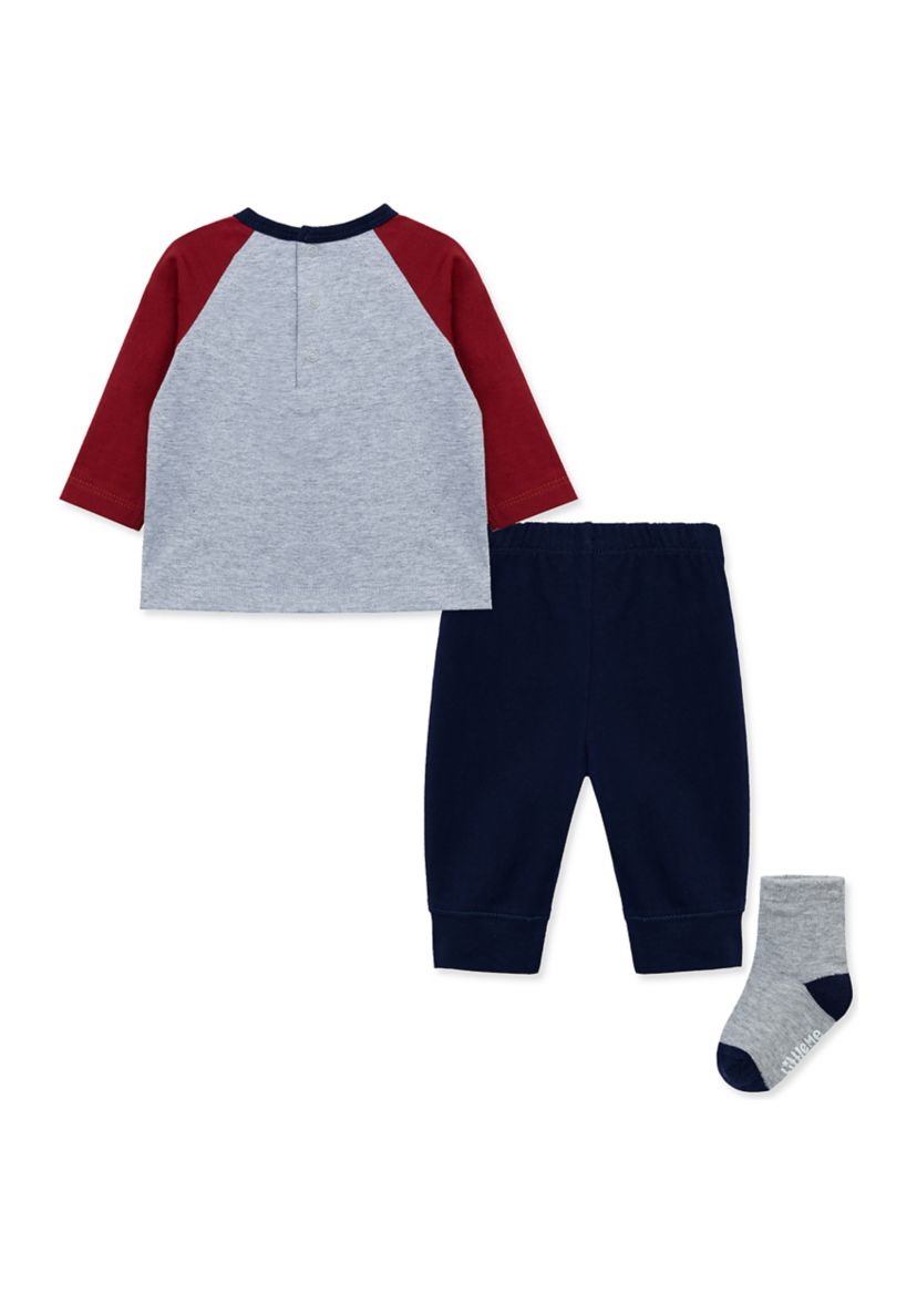Baby Boys Football Joggers Set with Socks