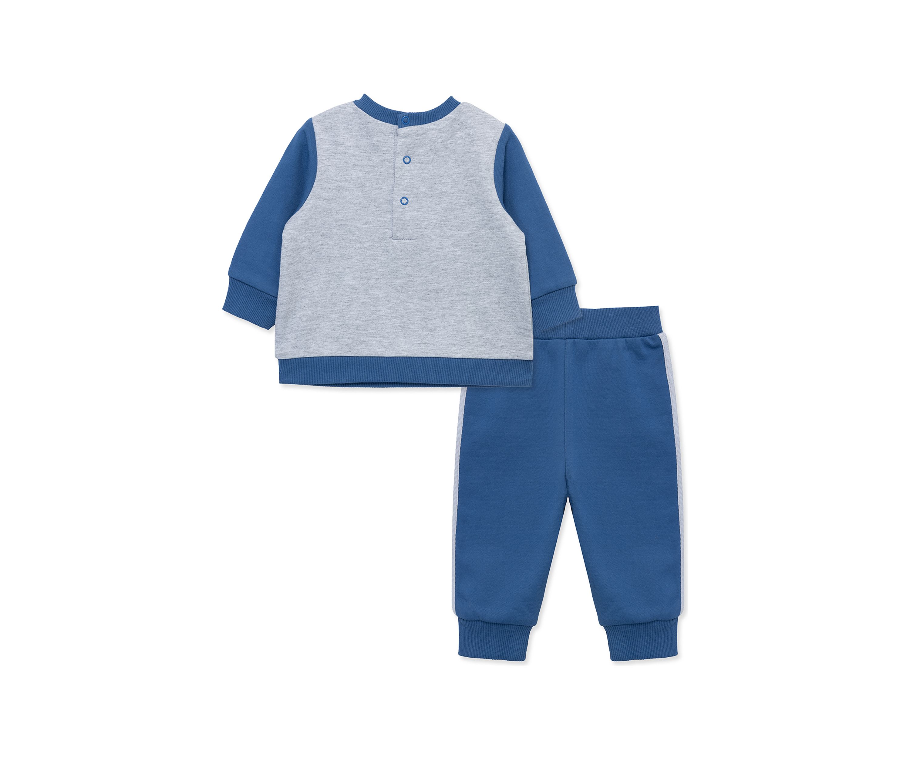 Baby Boys Train Graphic Sweatshirt and Active Pants Set