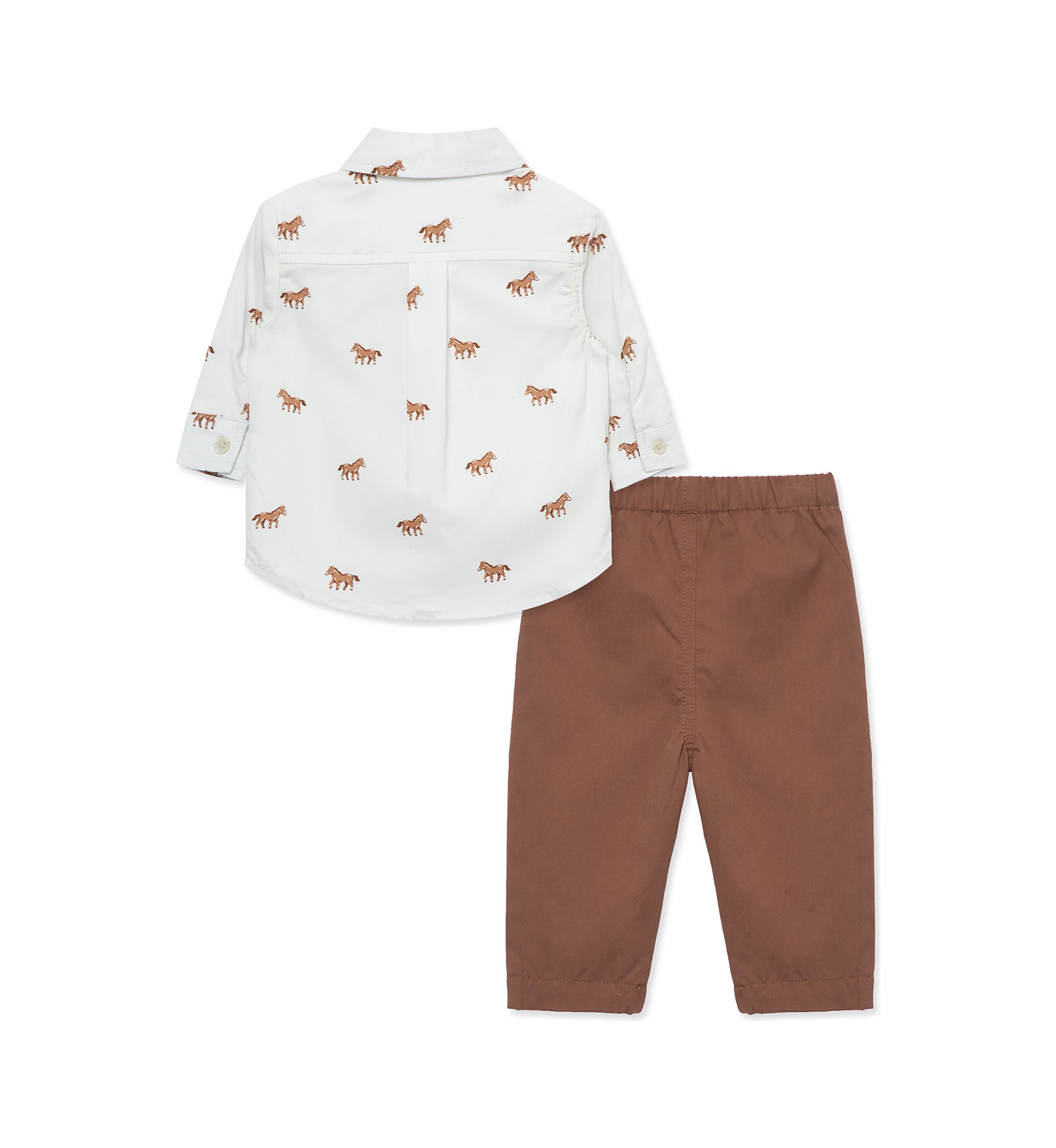 Baby Boys Horses Printed Pants Set