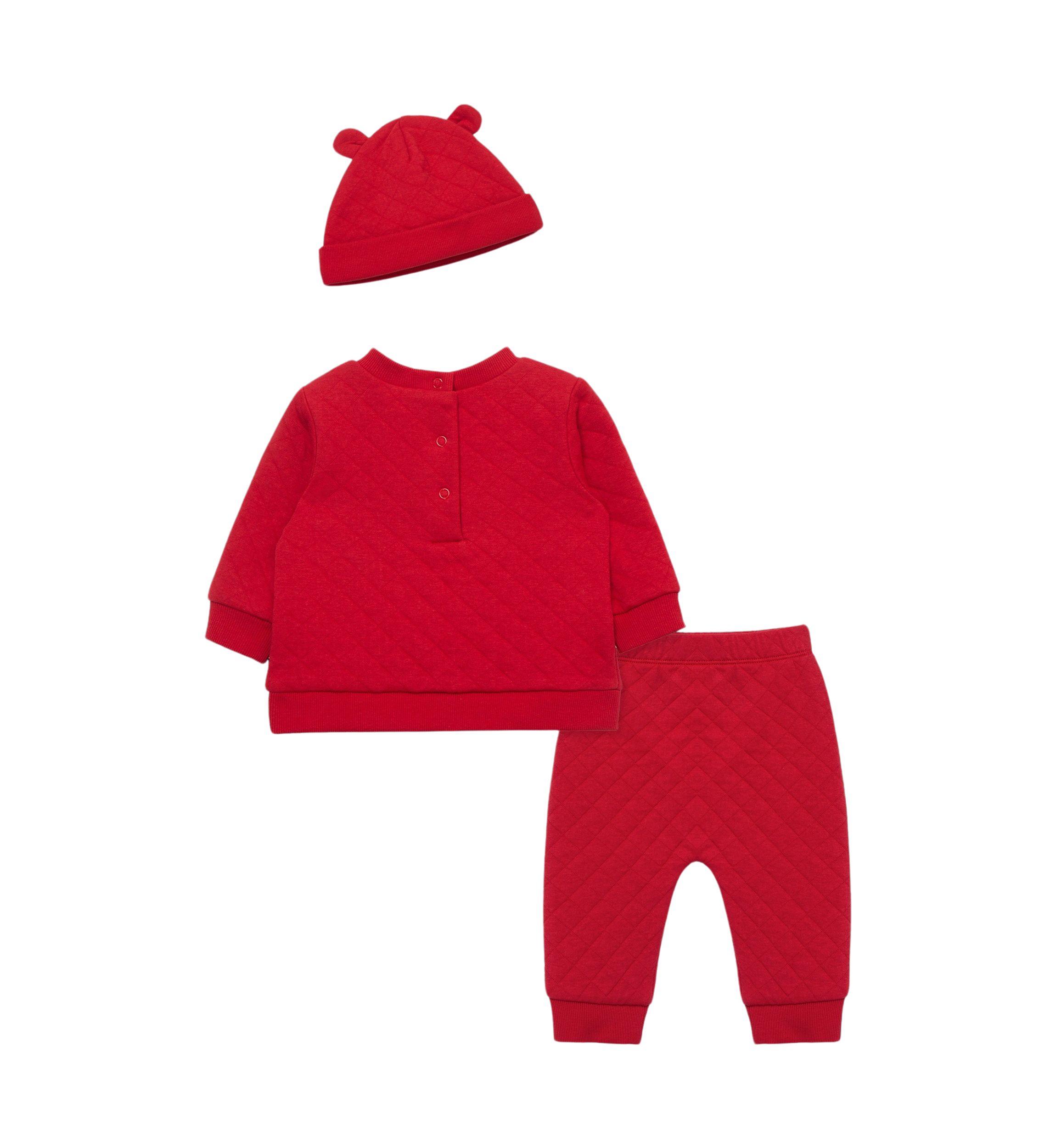Baby Boys Holiday Bear Set with Hat