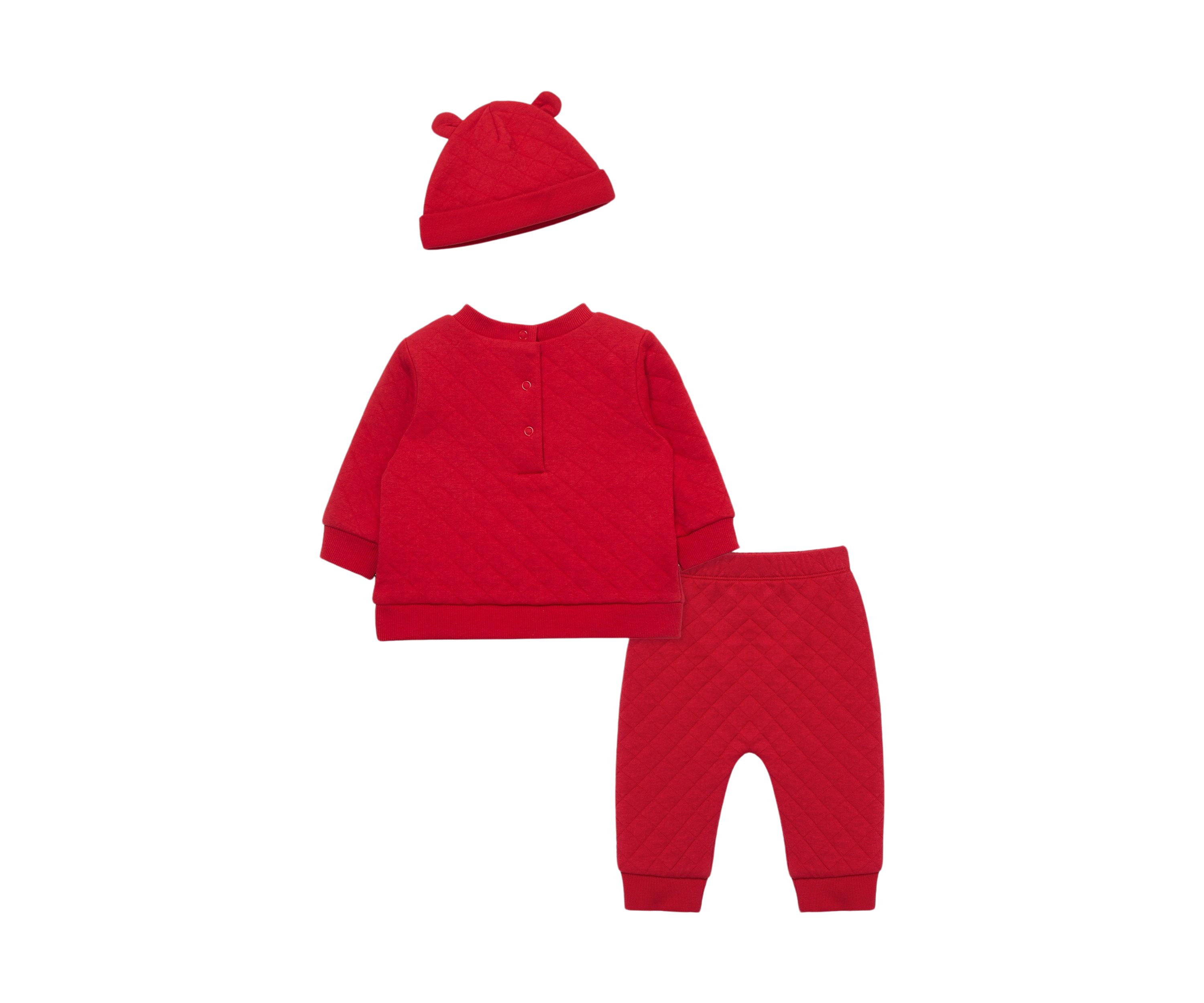 Baby Boys Holiday Bear Set with Hat