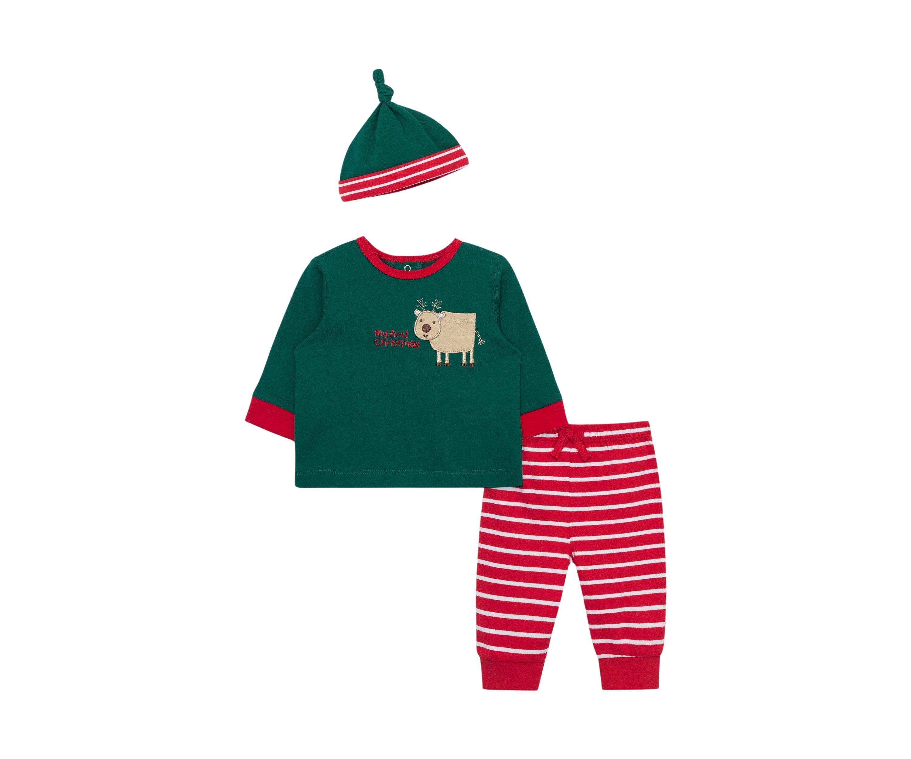 Baby Boys Reindeer Joggers Set with Hat