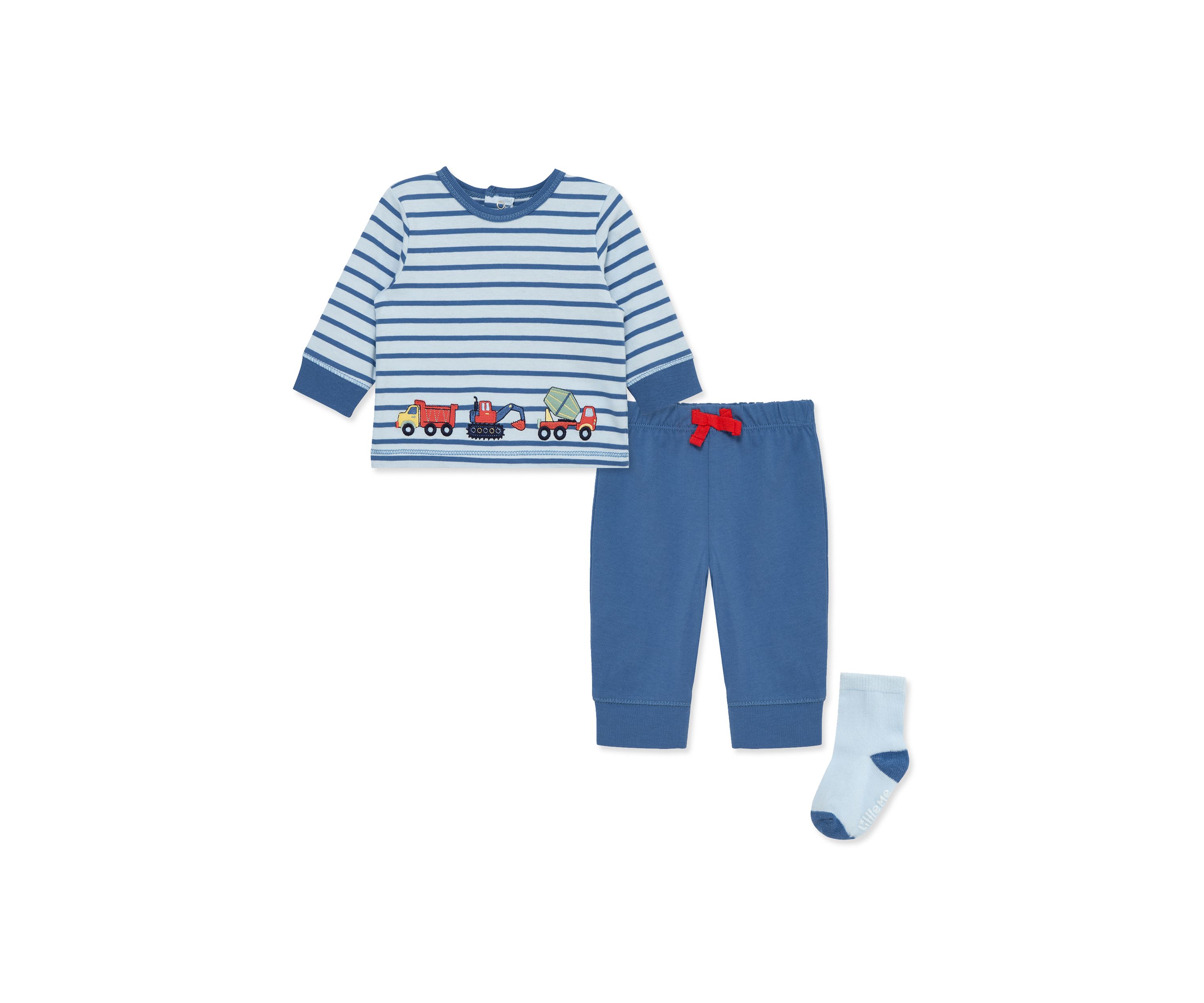 Baby Boys Trucks Jogger Set with Socks