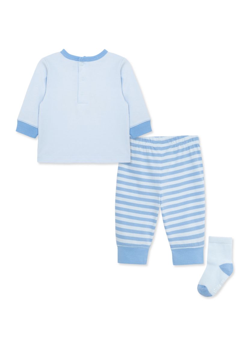 Baby Boys Puppies Joggers Set with Socks
