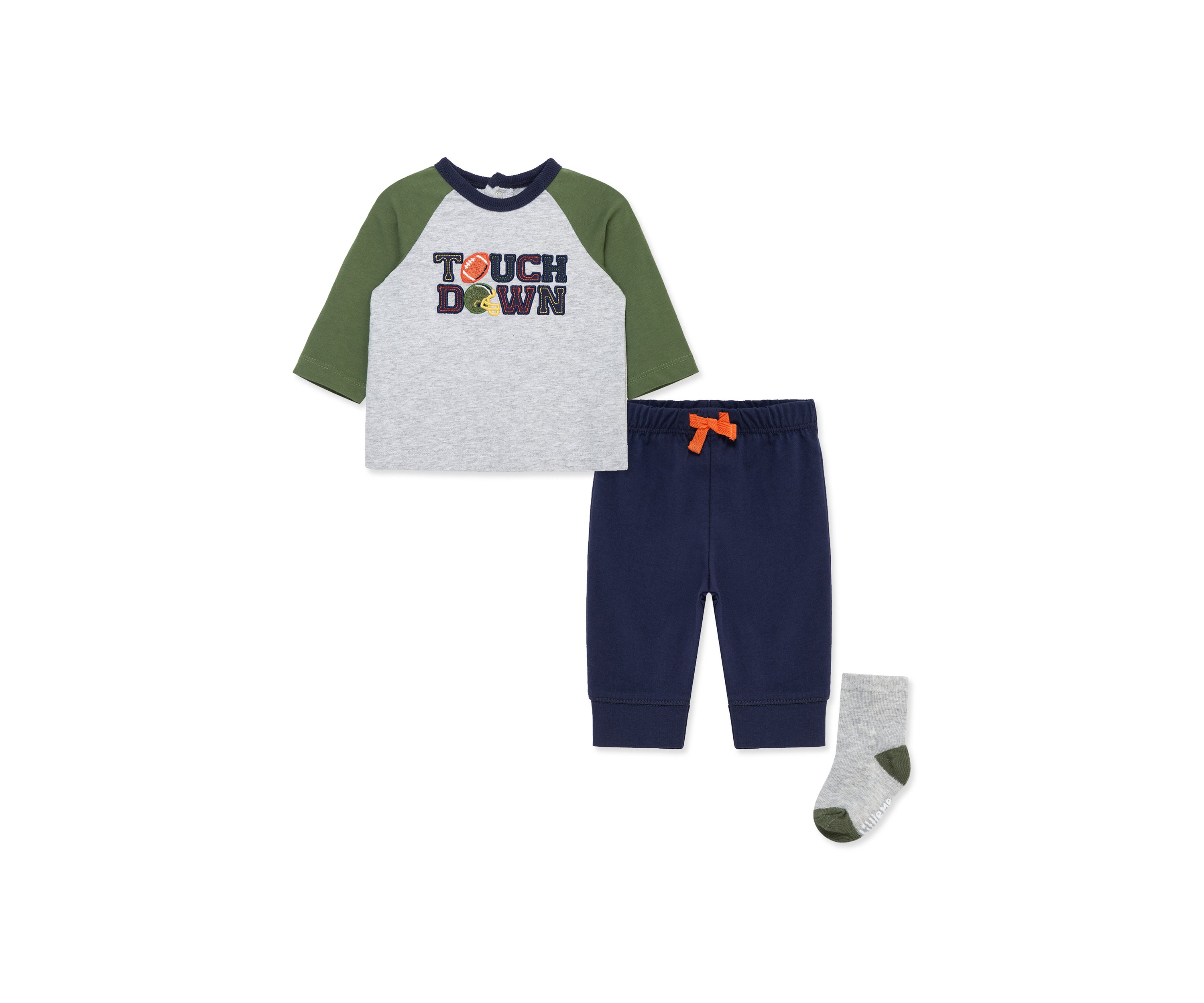 Baby Boys Football Jogger Set with Socks