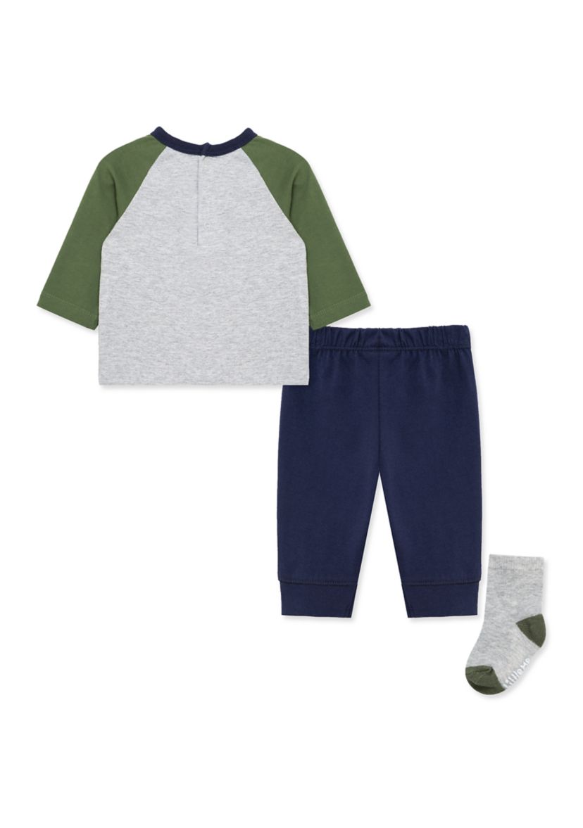 Baby Boys Football Jogger Set with Socks