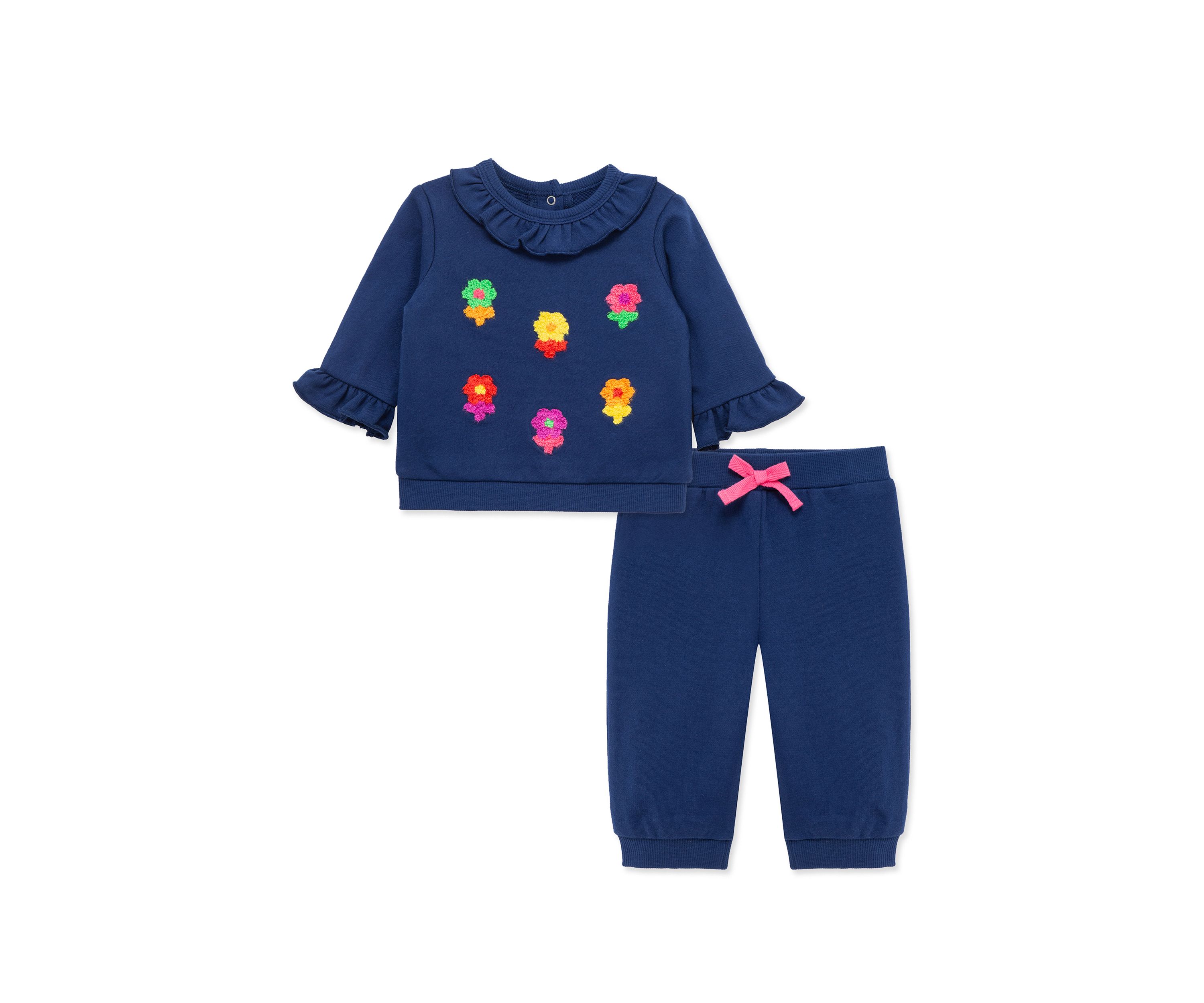 Baby Girls Pop Flowers Active Set