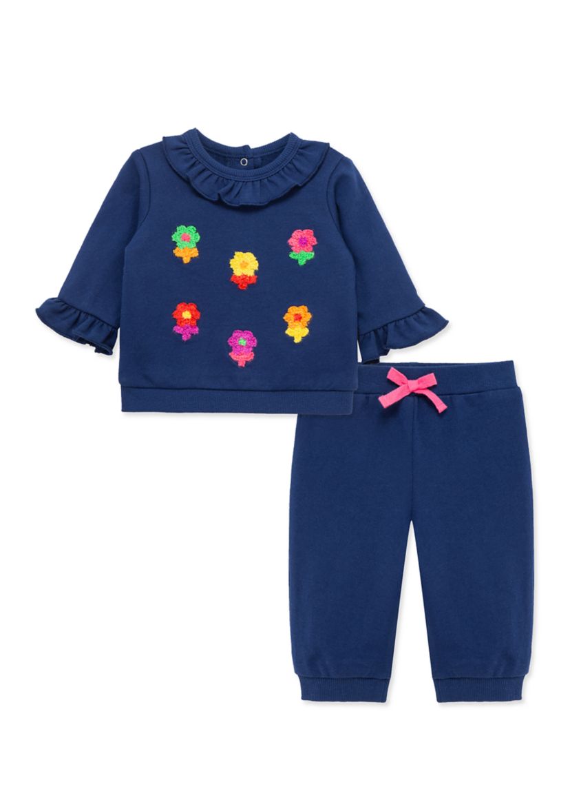 Baby Girls Pop Flowers Active Set