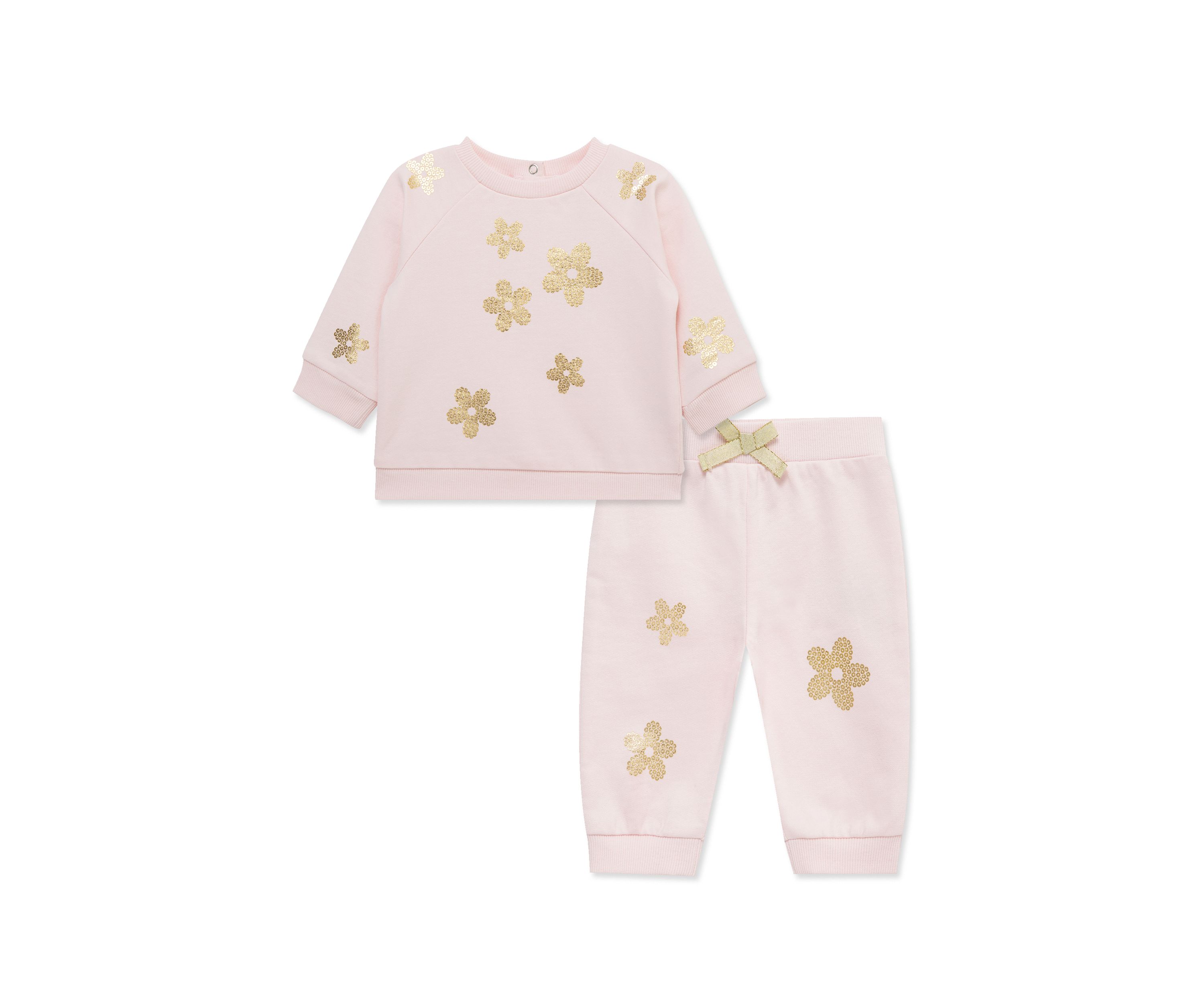 Baby Girls Floral Shine Active Set