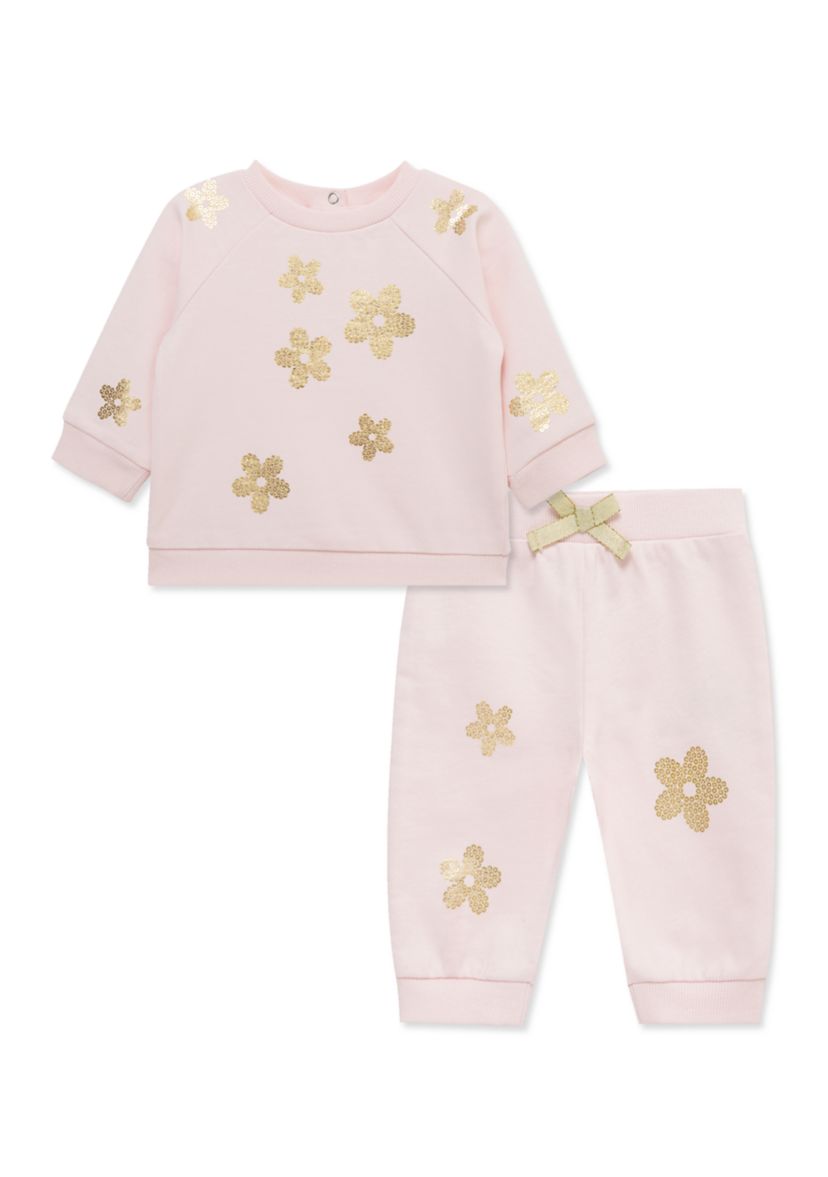 Baby Girls Floral Shine Active Set