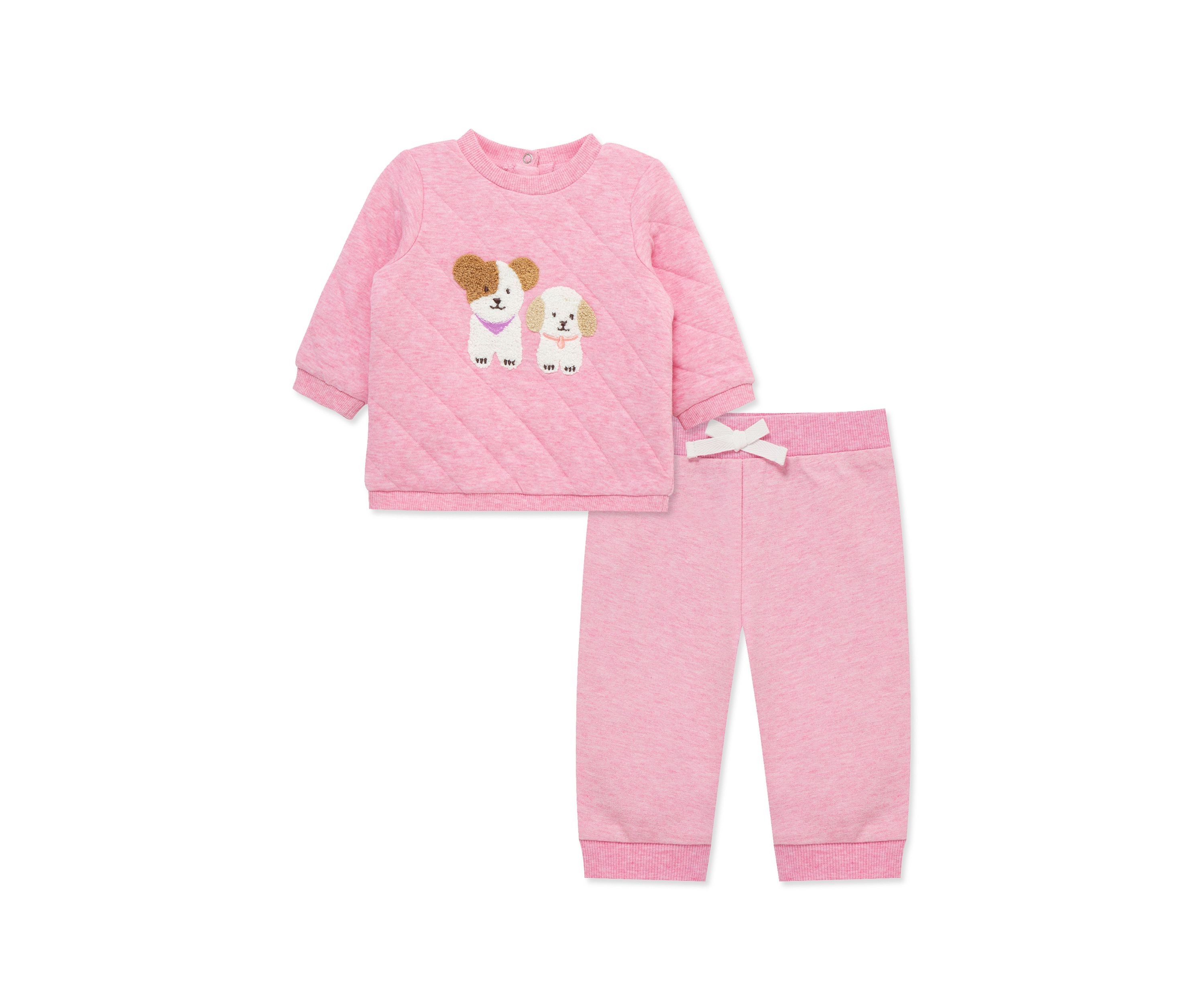 Baby Girls Cute Pups Active Set