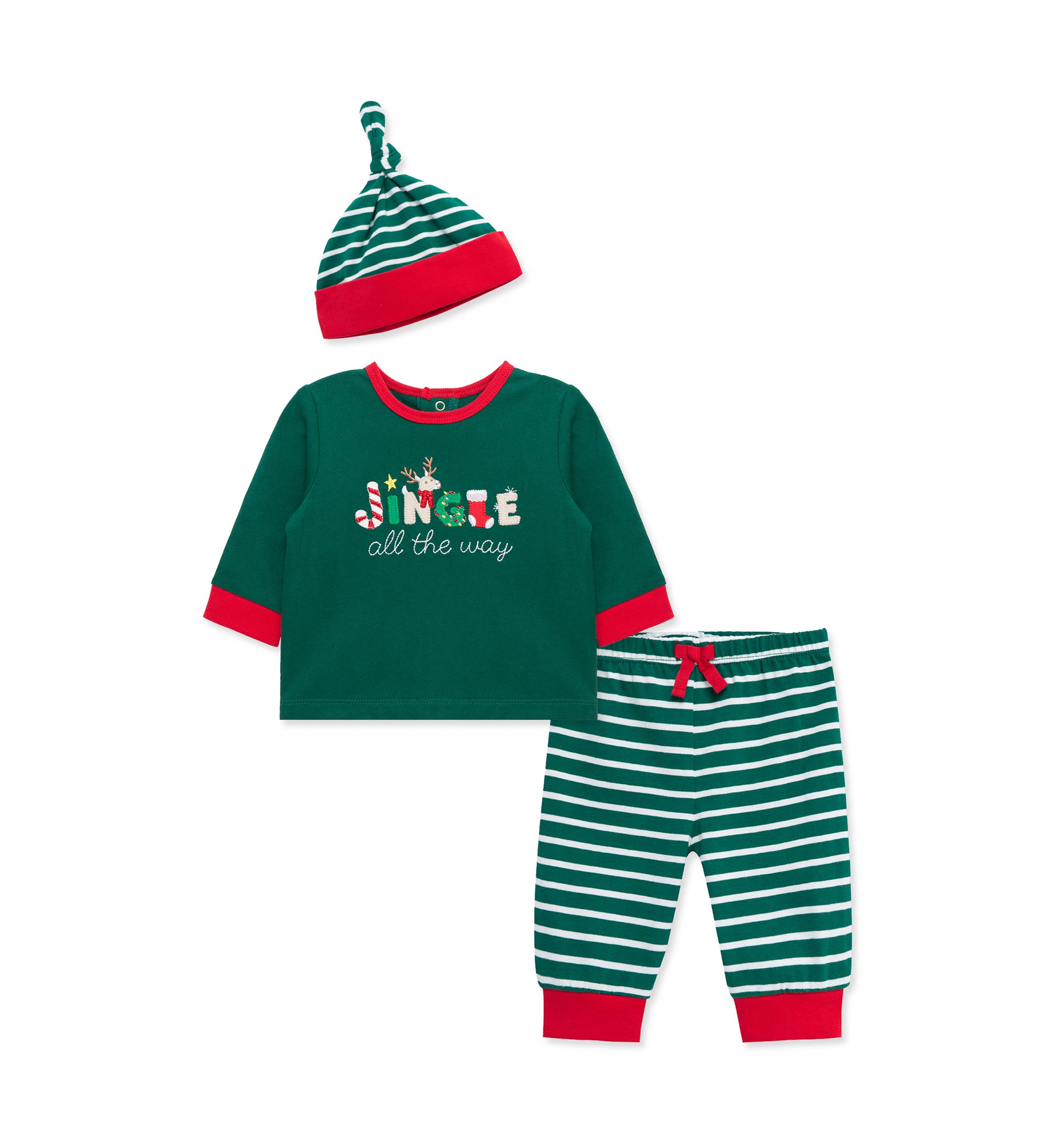 Baby Boys Jingle Joggers Set with Hat