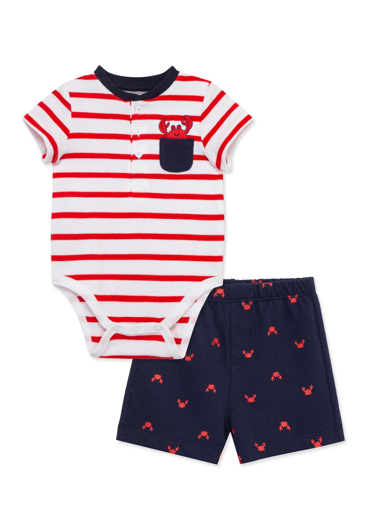 Baby Boys Crabs Shorts Set