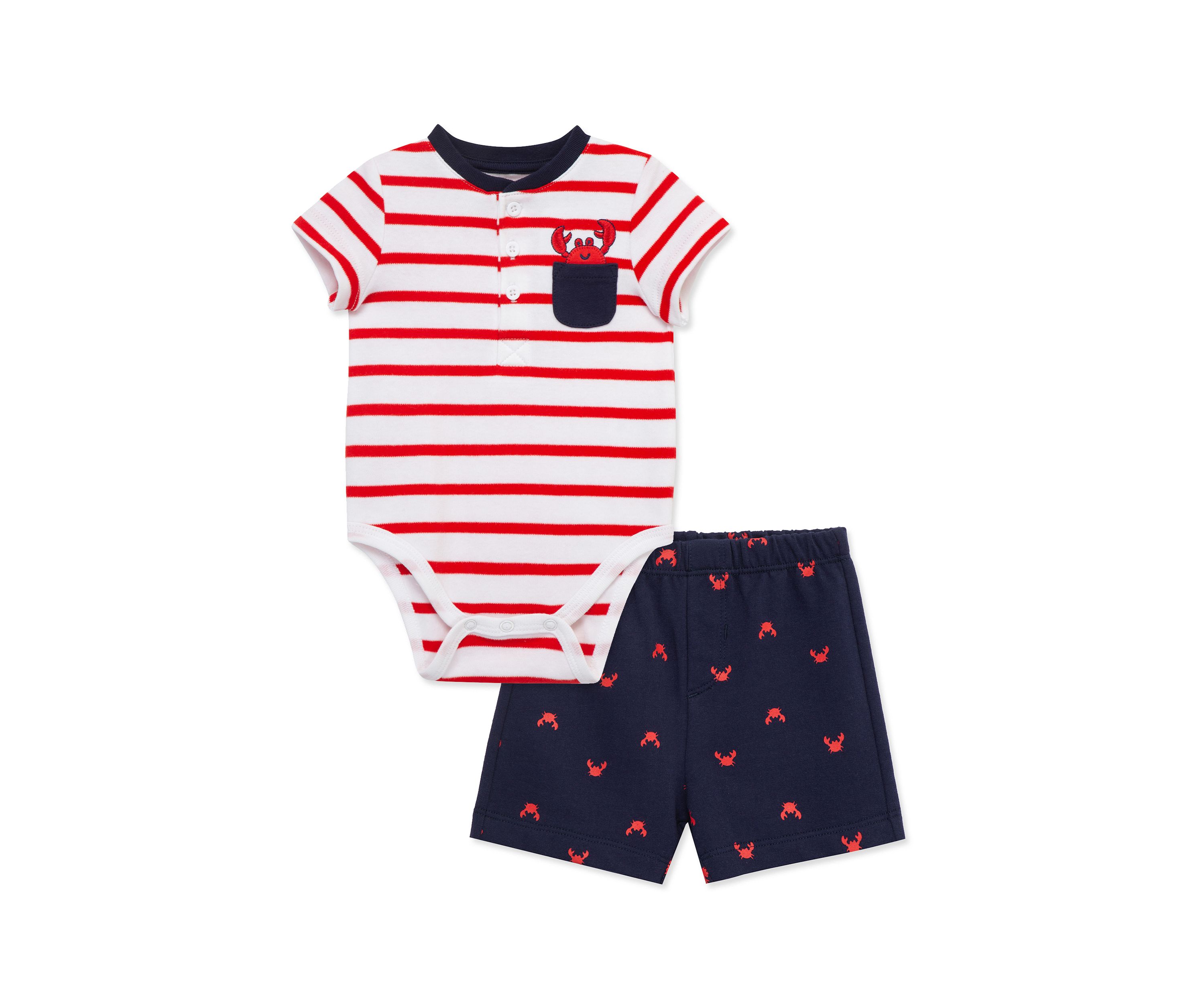 Baby Boys Crabs Shorts Set