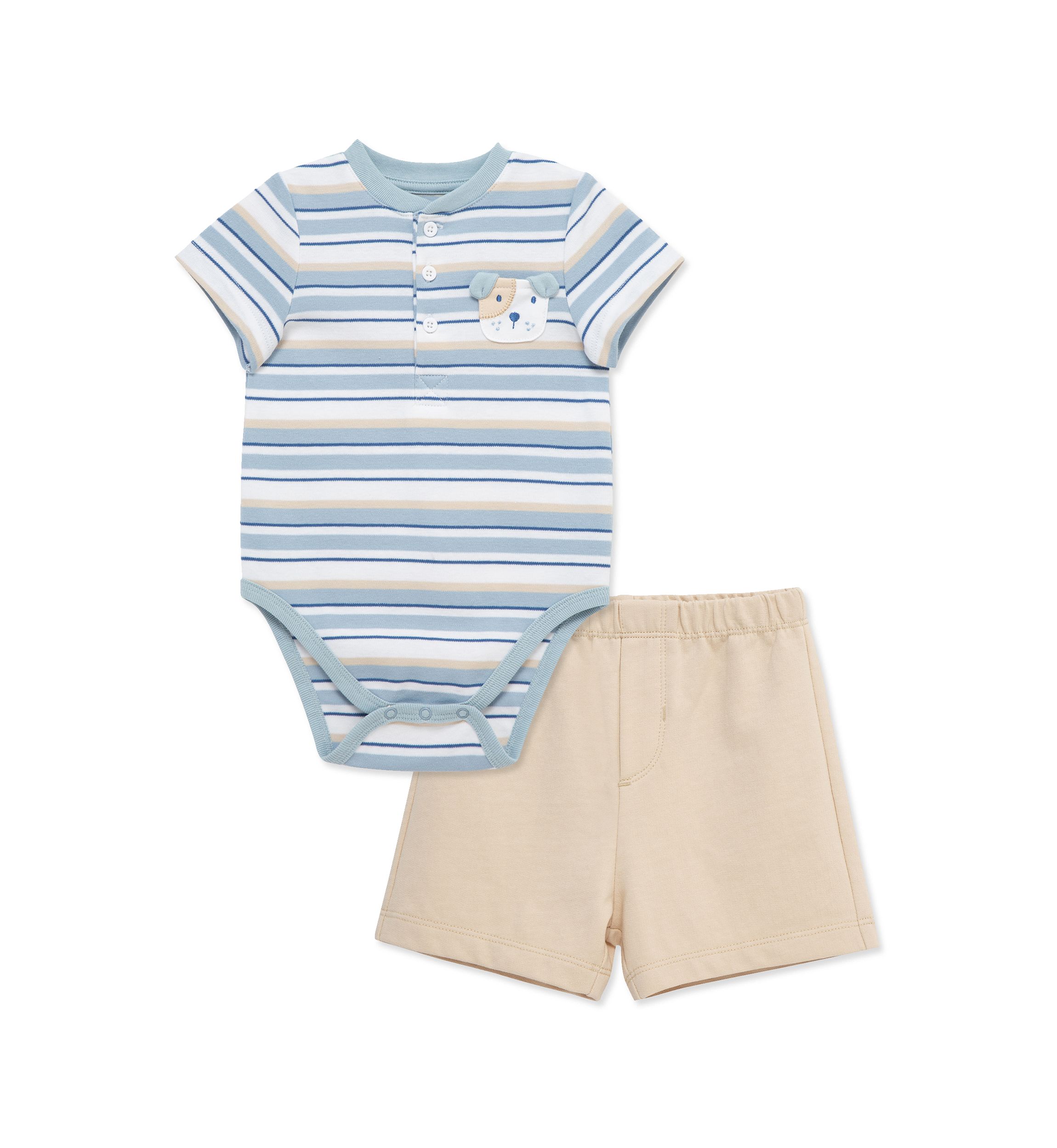 Baby Boys Puppy Shorts Set