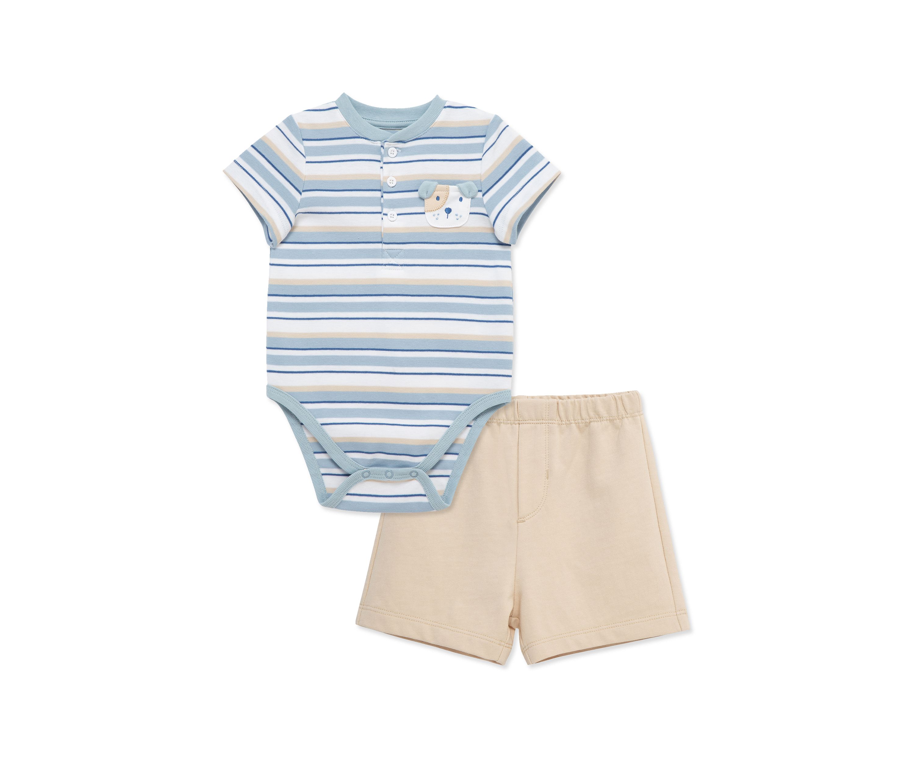 Baby Boys Puppy Shorts Set