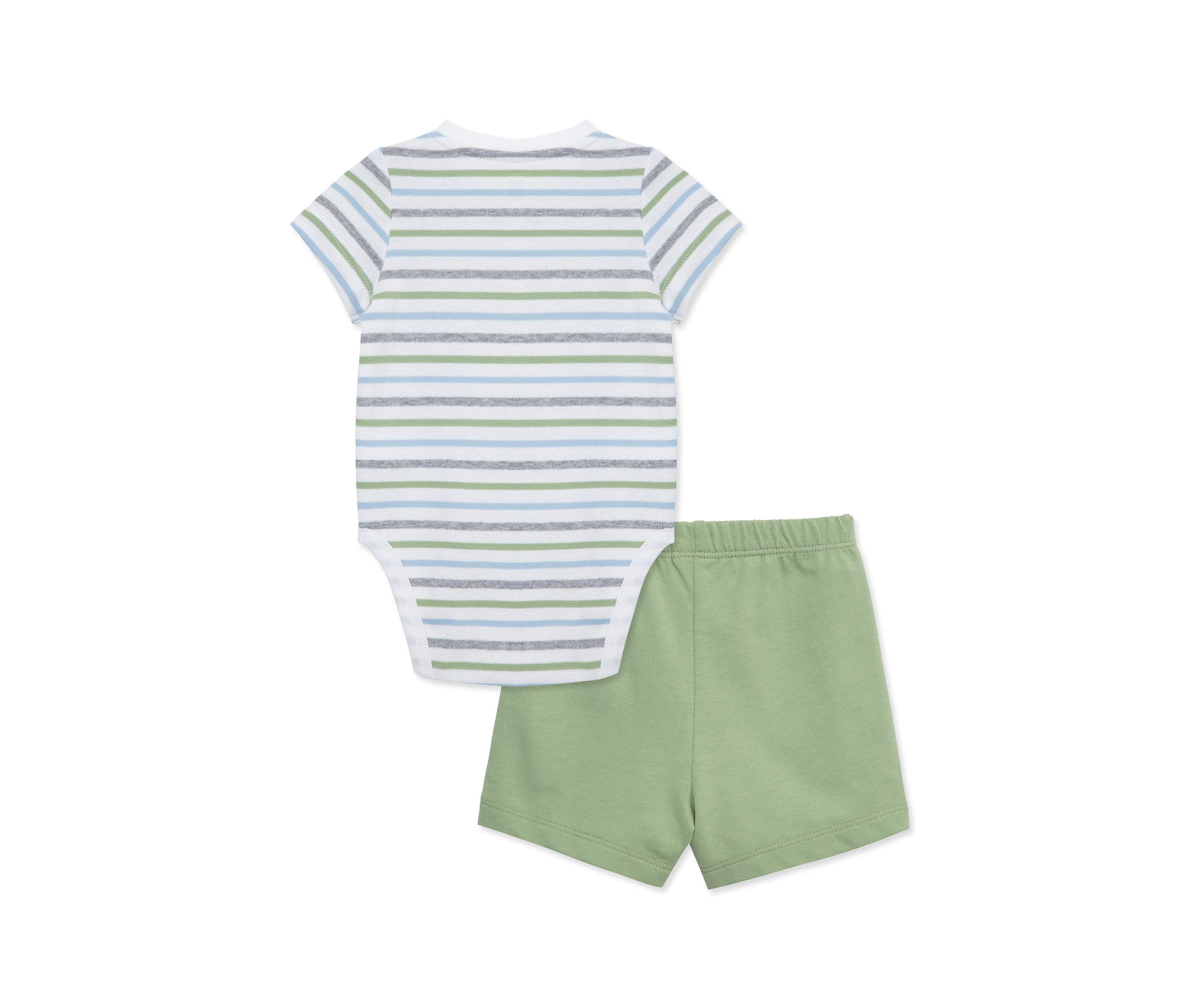Baby Boys Elephant Shorts Set