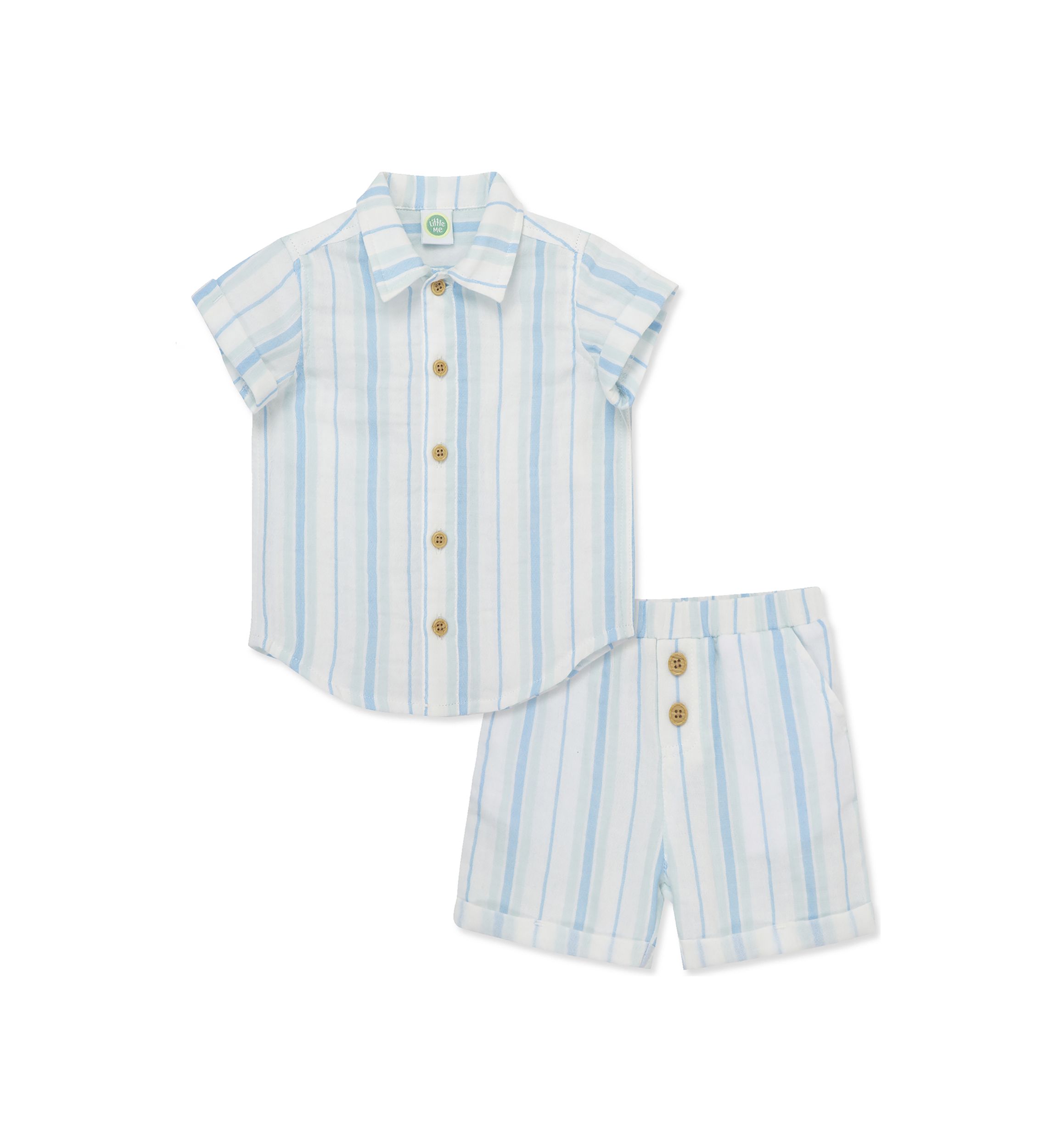 Baby Boys Striped Short Set