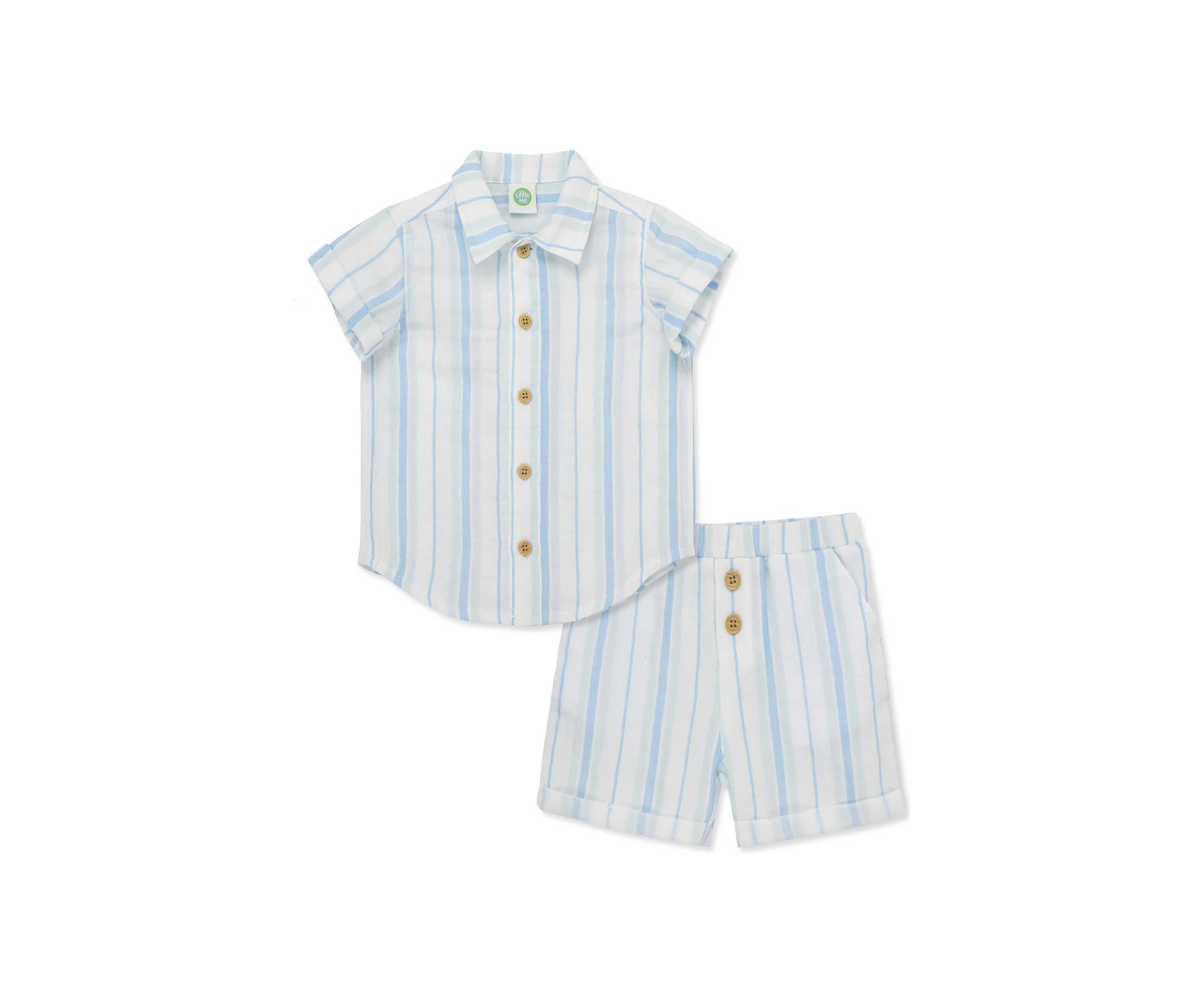 Baby Boys Striped Short Set