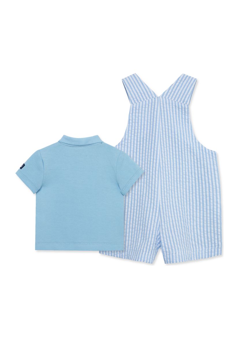 Baby Boys Sailboat Shortall Set