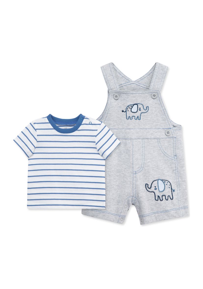 Baby Boys Elephants Shortall Set