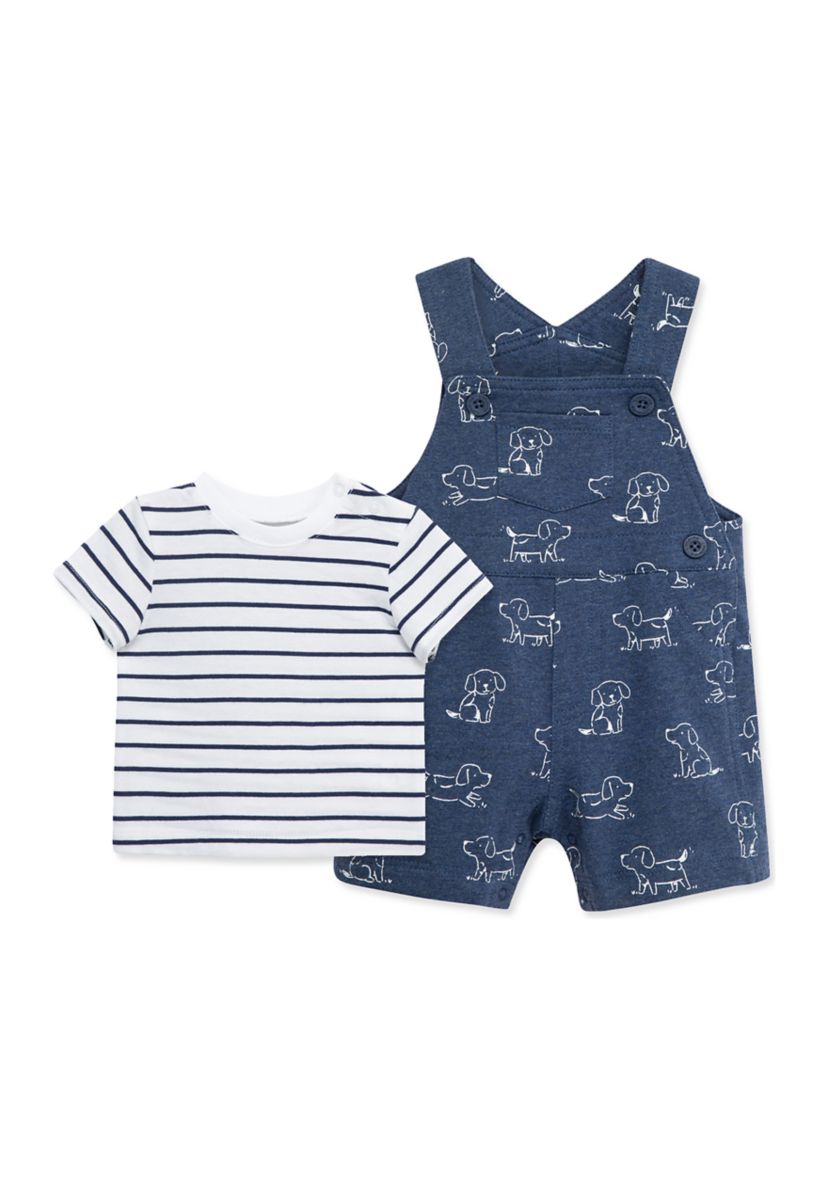 Baby Boys Puppies Shortall Set