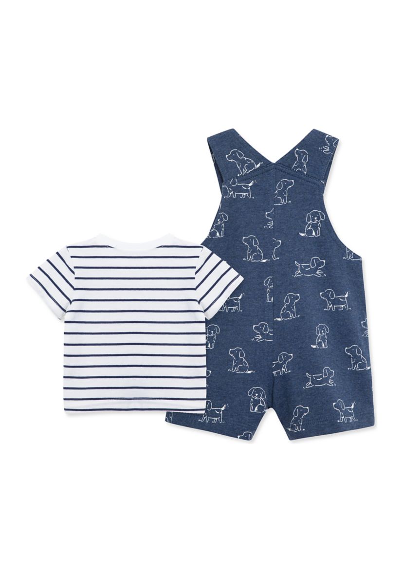 Baby Boys Puppies Shortall Set