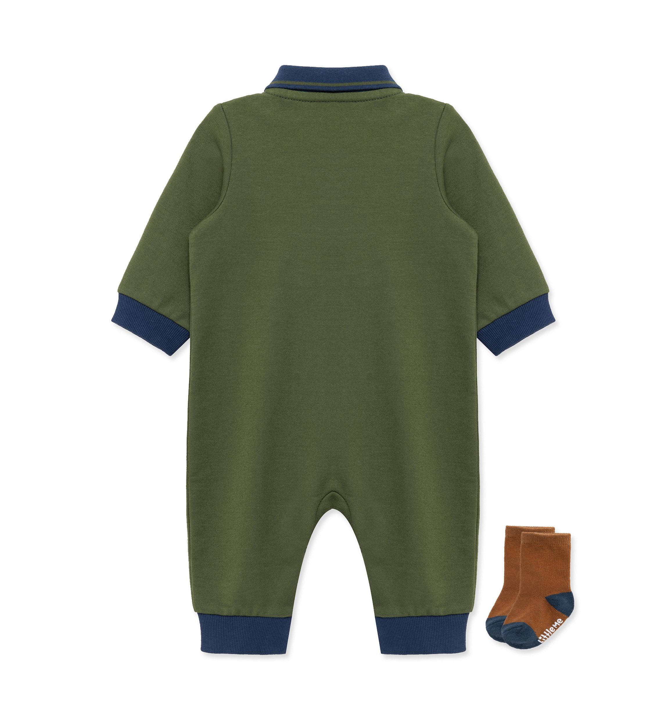 Baby Boys Football Coverall with Socks
