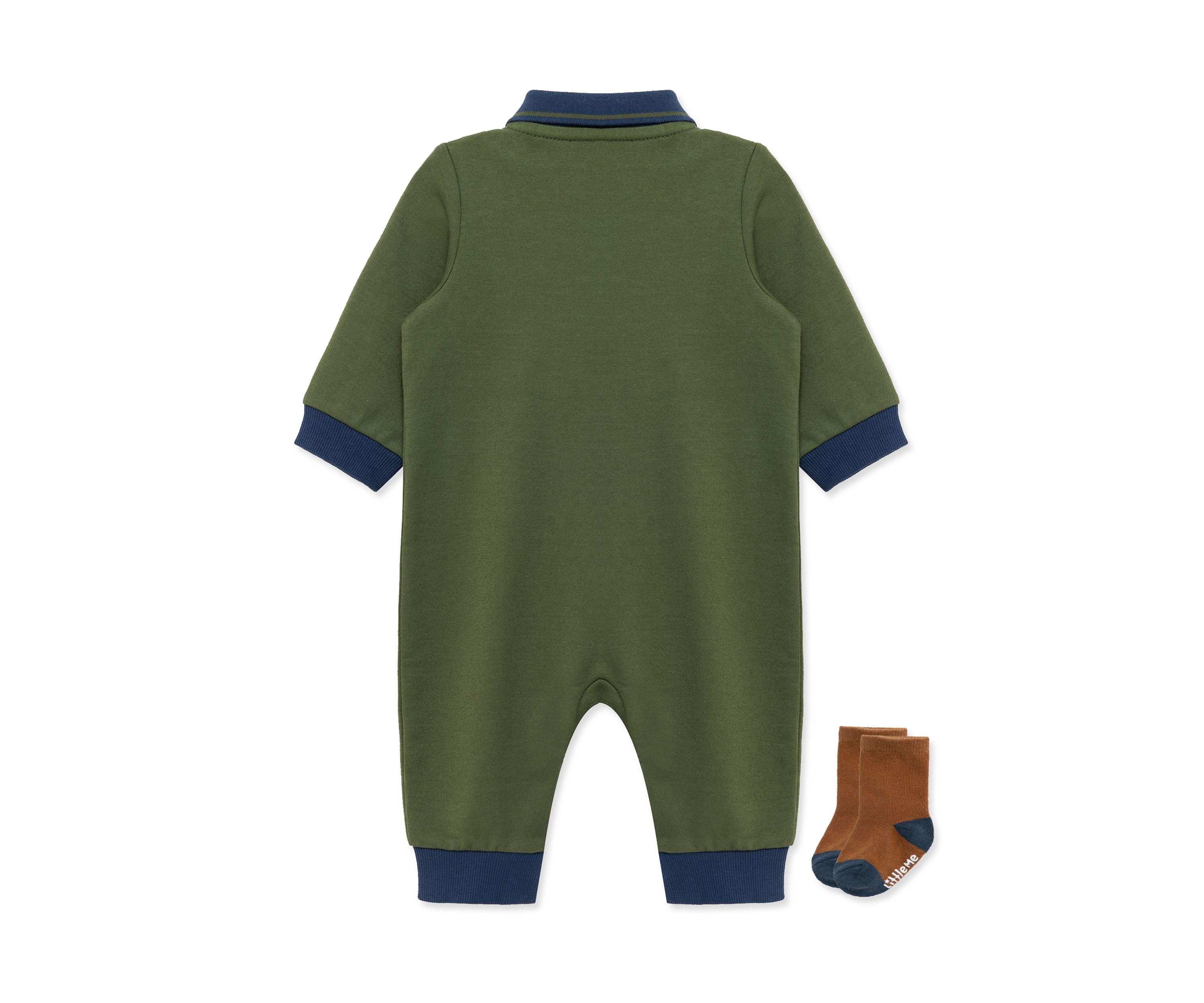 Baby Boys Football Coverall with Socks