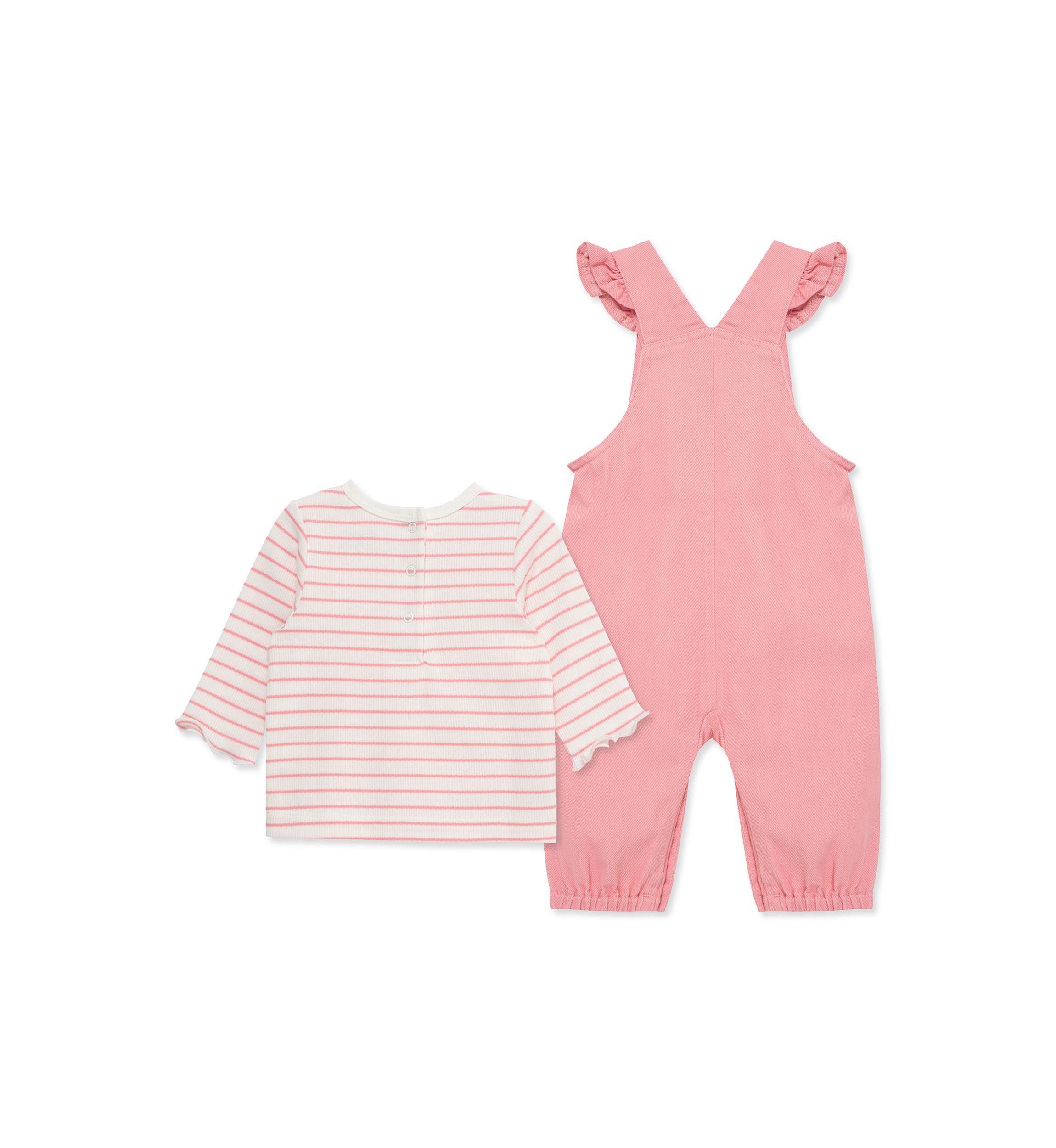 Baby Girls Puppies Overall Set