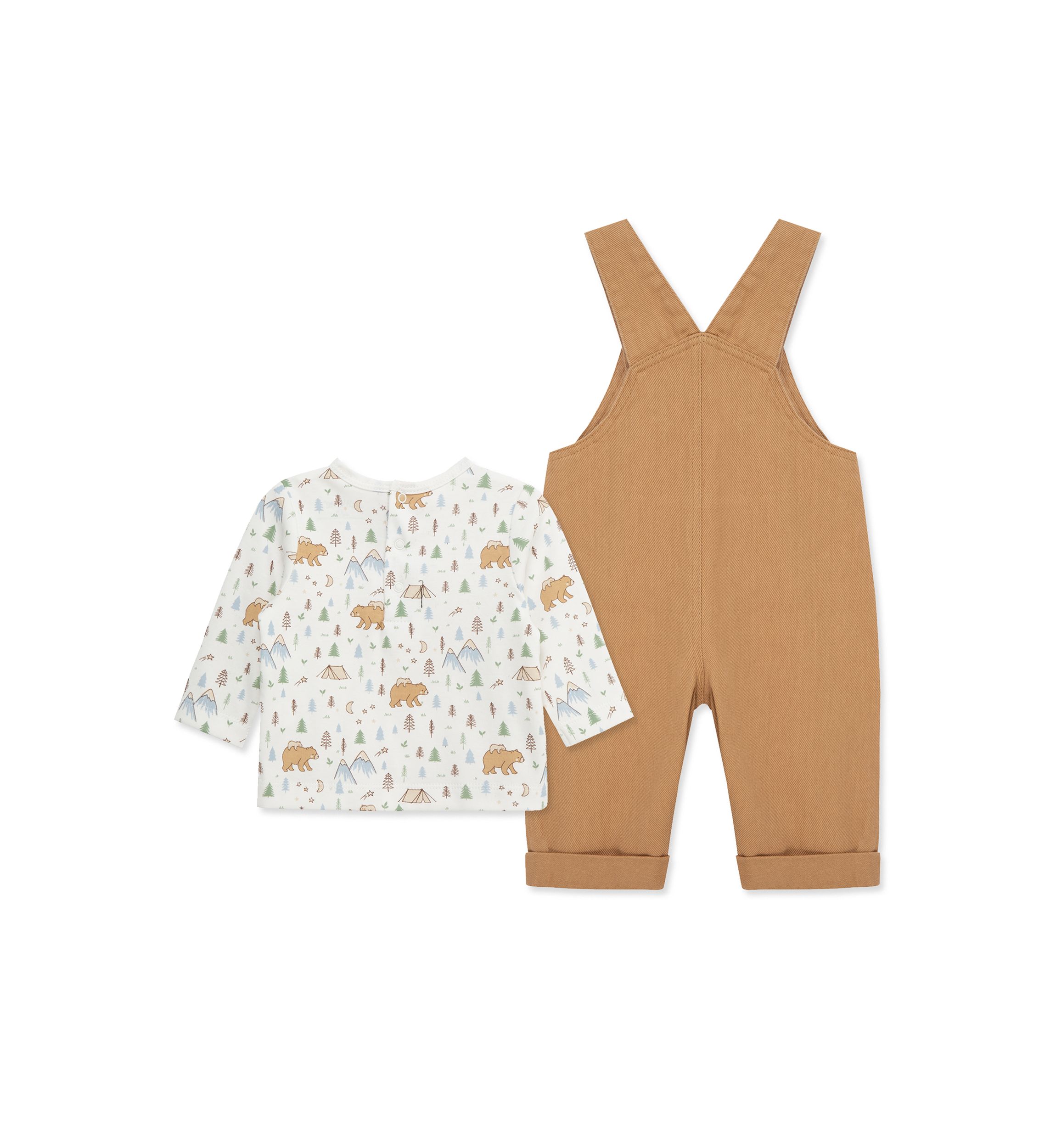 Baby Boys Bear Overall Set