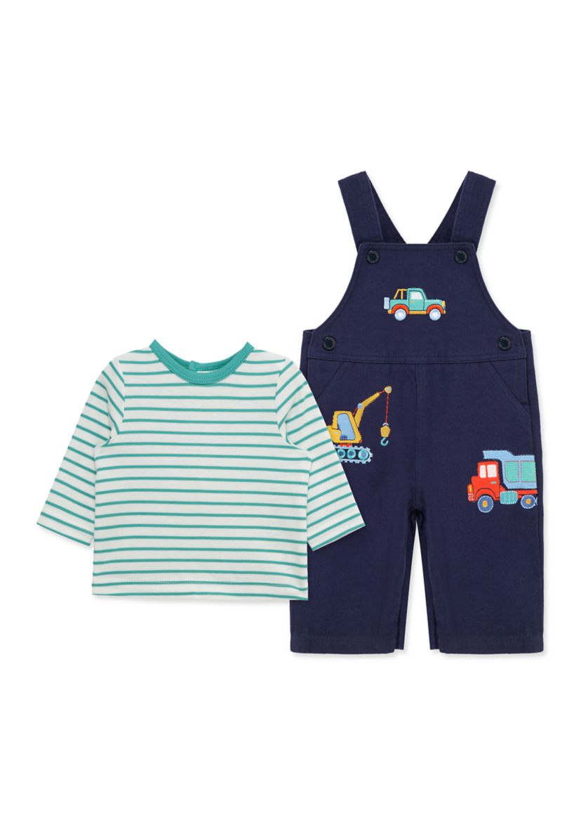 Baby Boys Trucks Overall Set