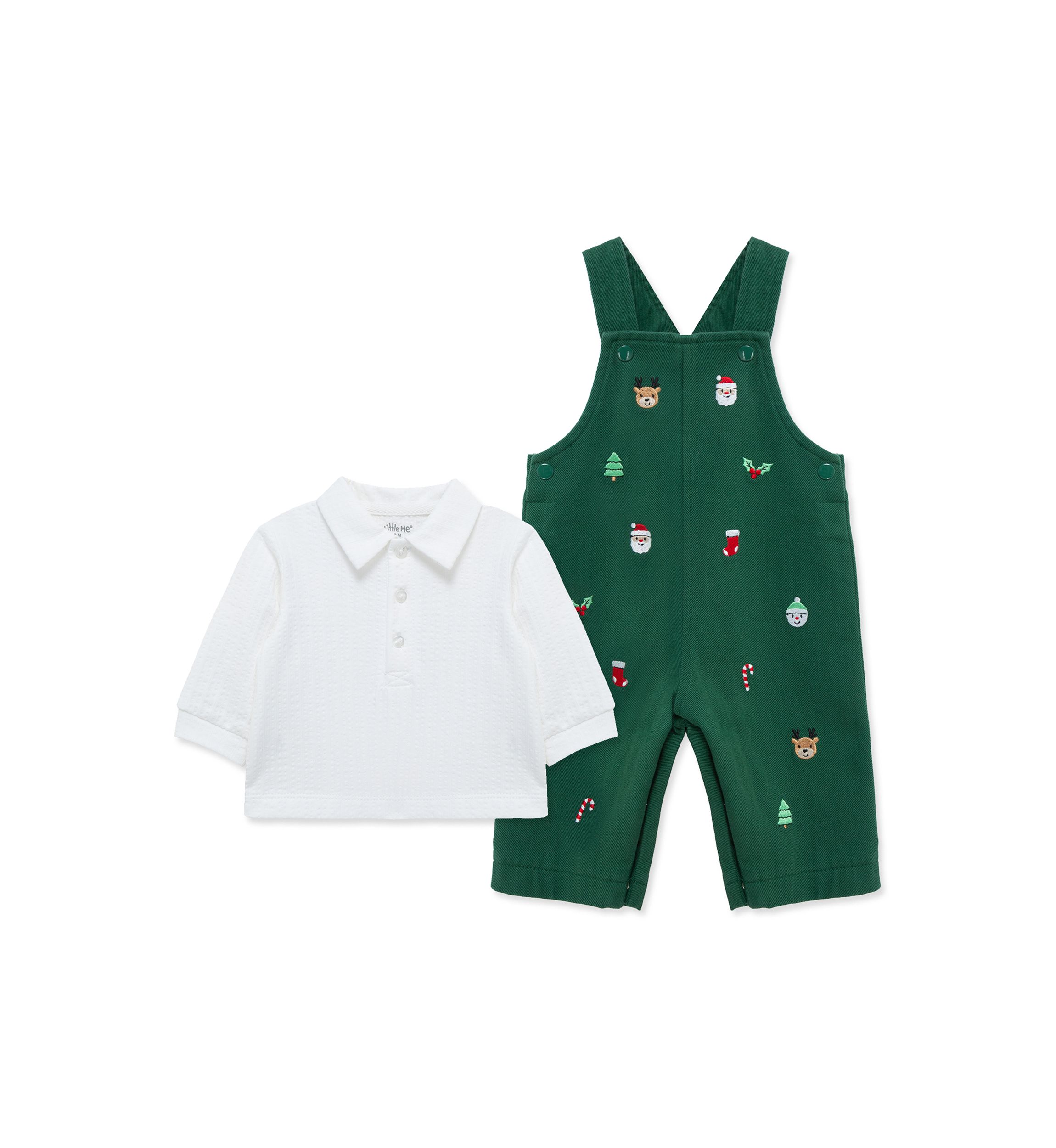 Baby Boys Merry Overall Set