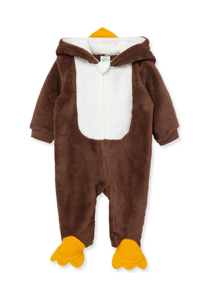 Baby Boys Turkey Minky Fleece Footie Pajamas