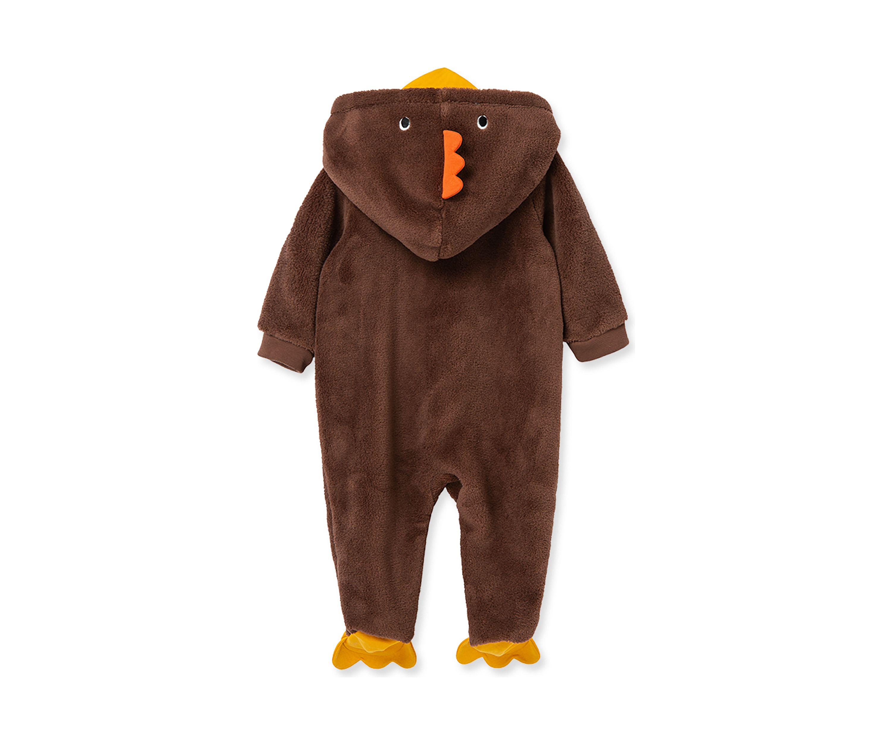 Baby Boys Turkey Minky Fleece Footie Pajamas
