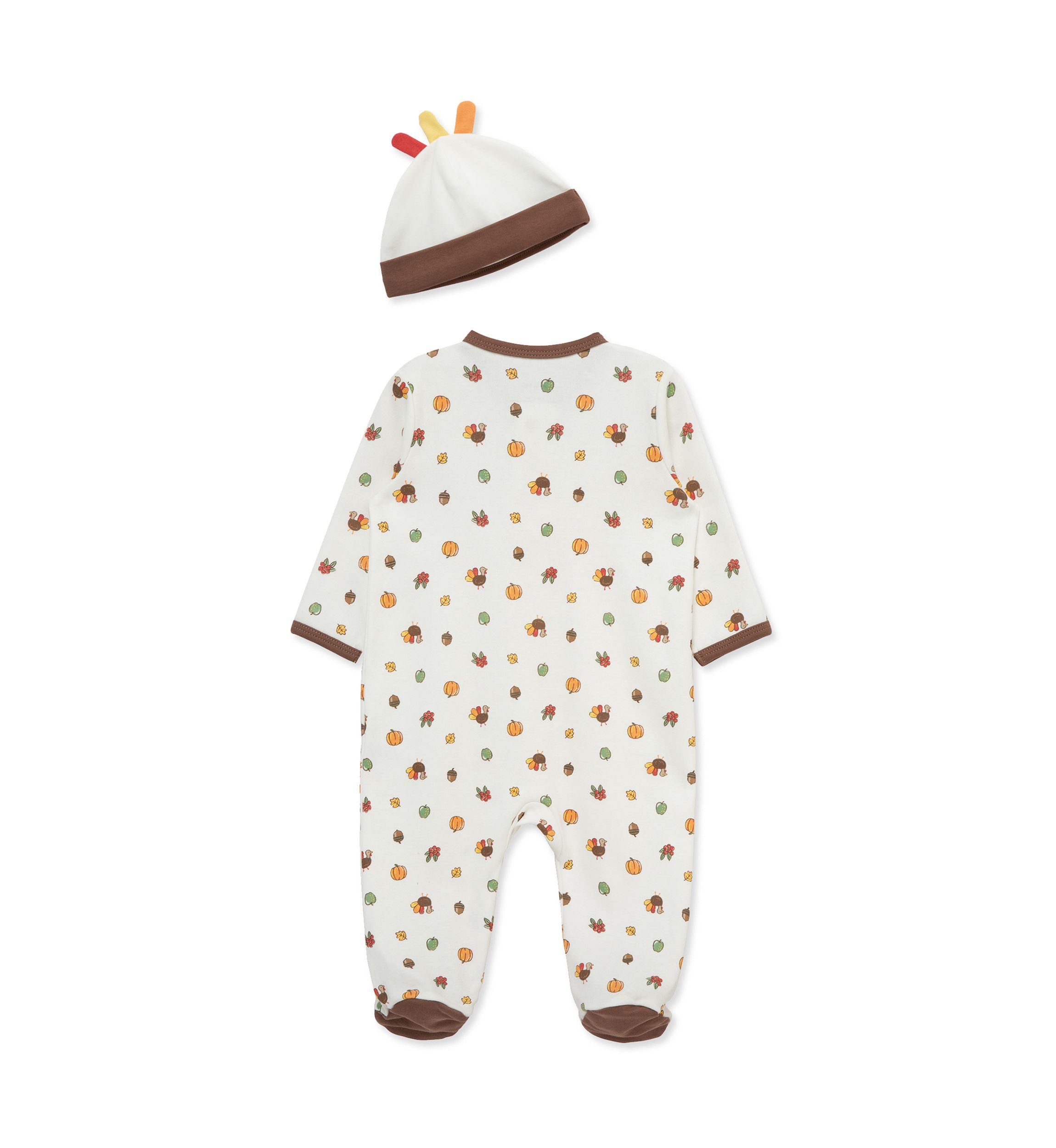 Baby Boys Turkey Footie with Hat