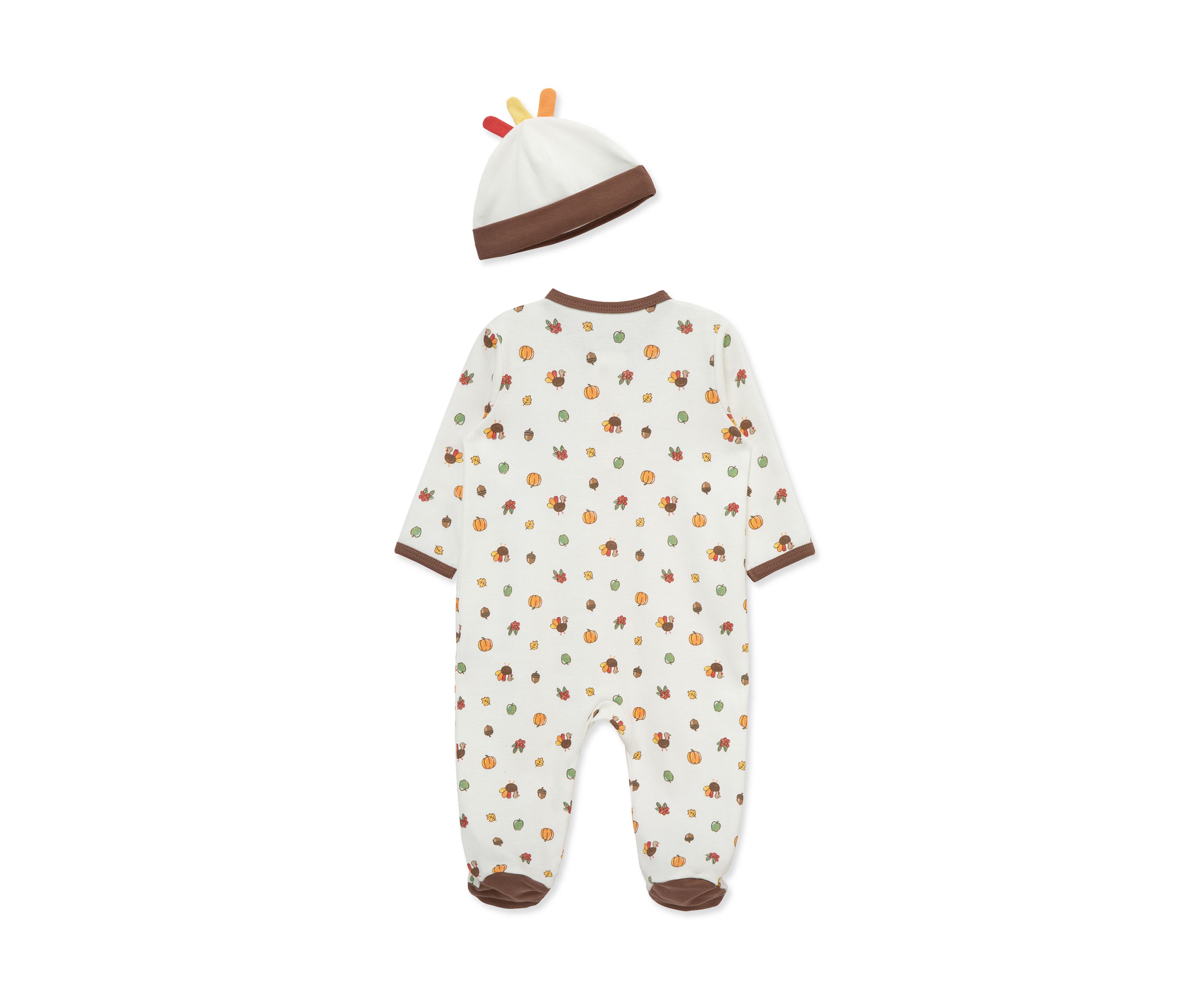 Baby Boys Turkey Footie with Hat