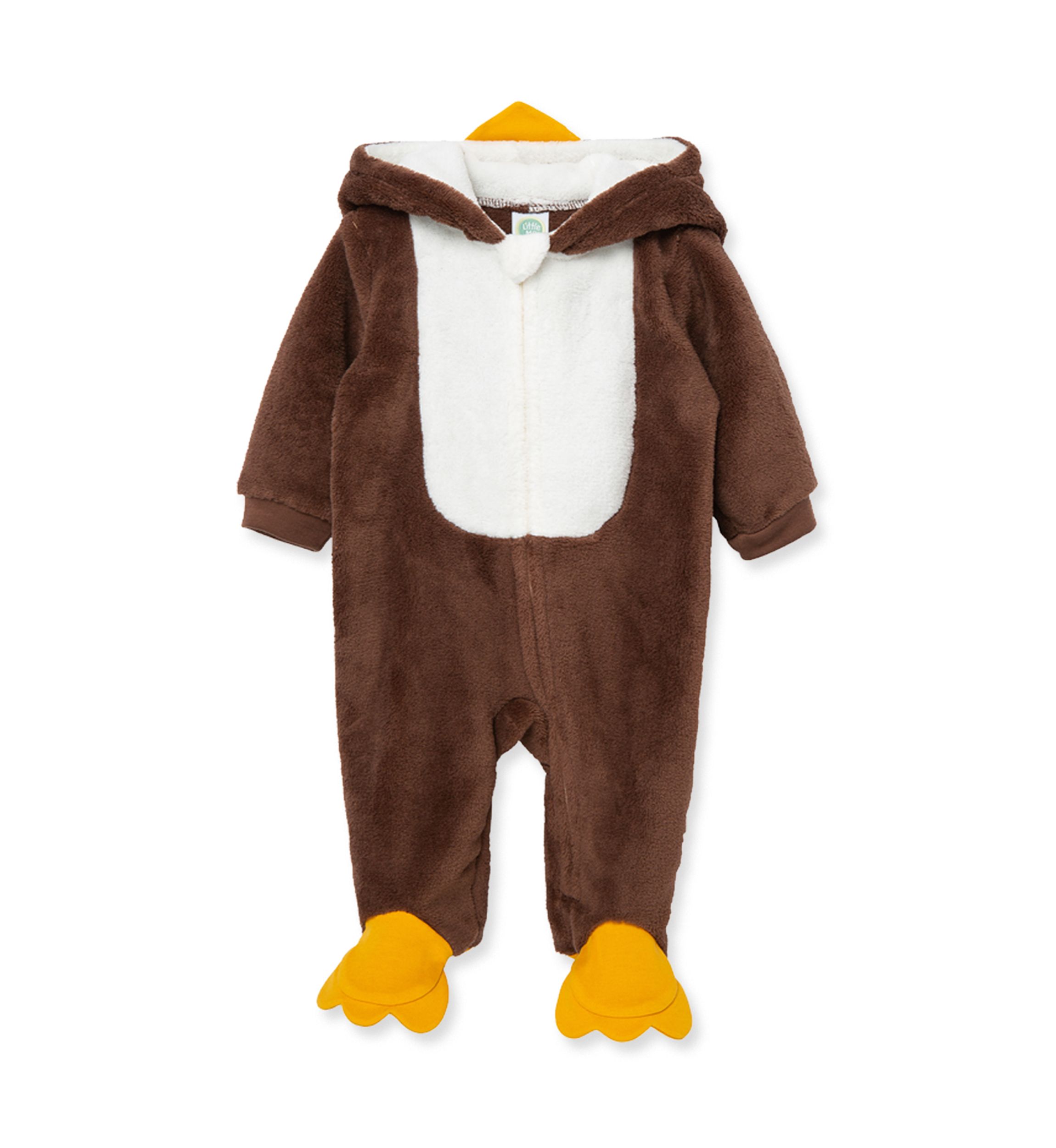 Baby Boys Turkey Minky Fleece Footie