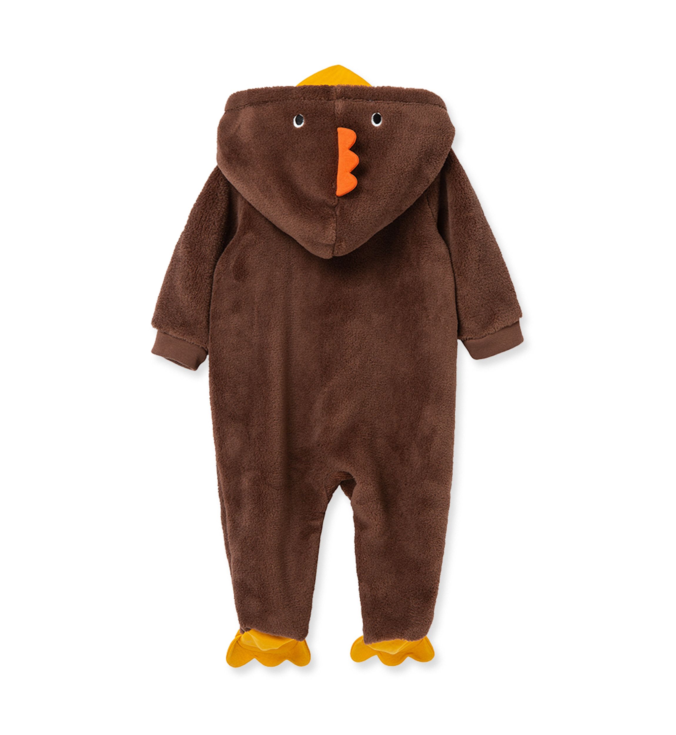 Baby Boys Turkey Minky Fleece Footie