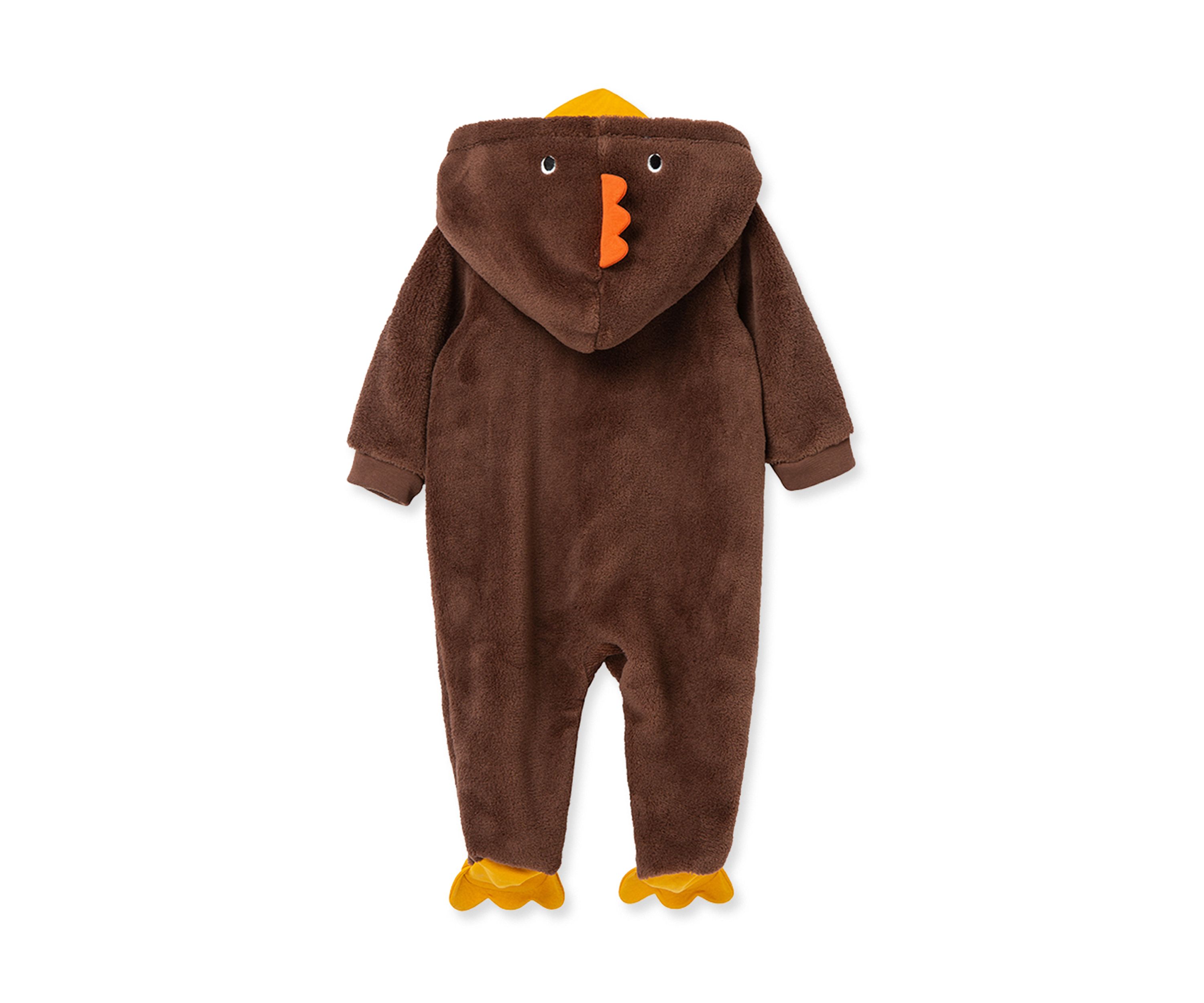 Baby Boys Turkey Minky Fleece Footie